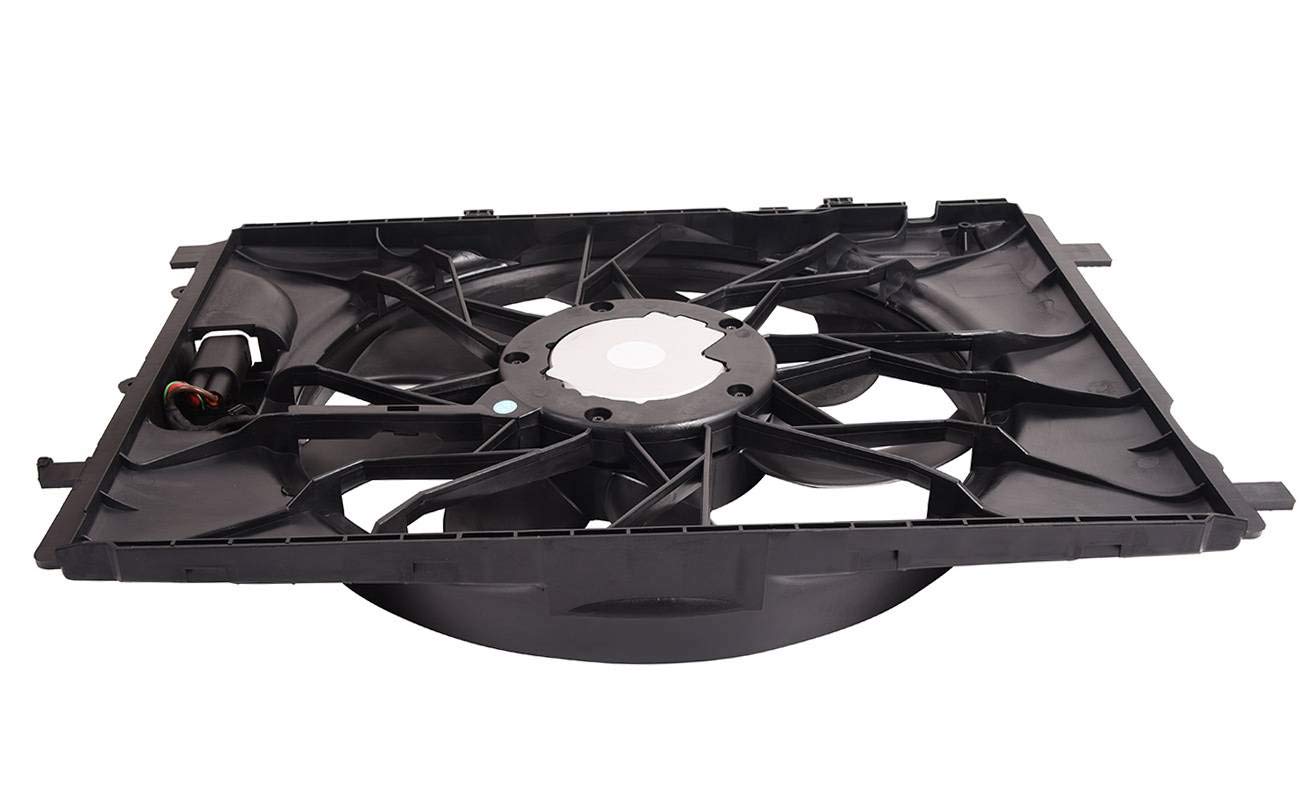 Bapmic 2215000993 Front Radiator Fan Assembly Compatible with Mercedes-Benz W221 S350 S450 S550 - Perfect for Cooling System Repair & Maintenance