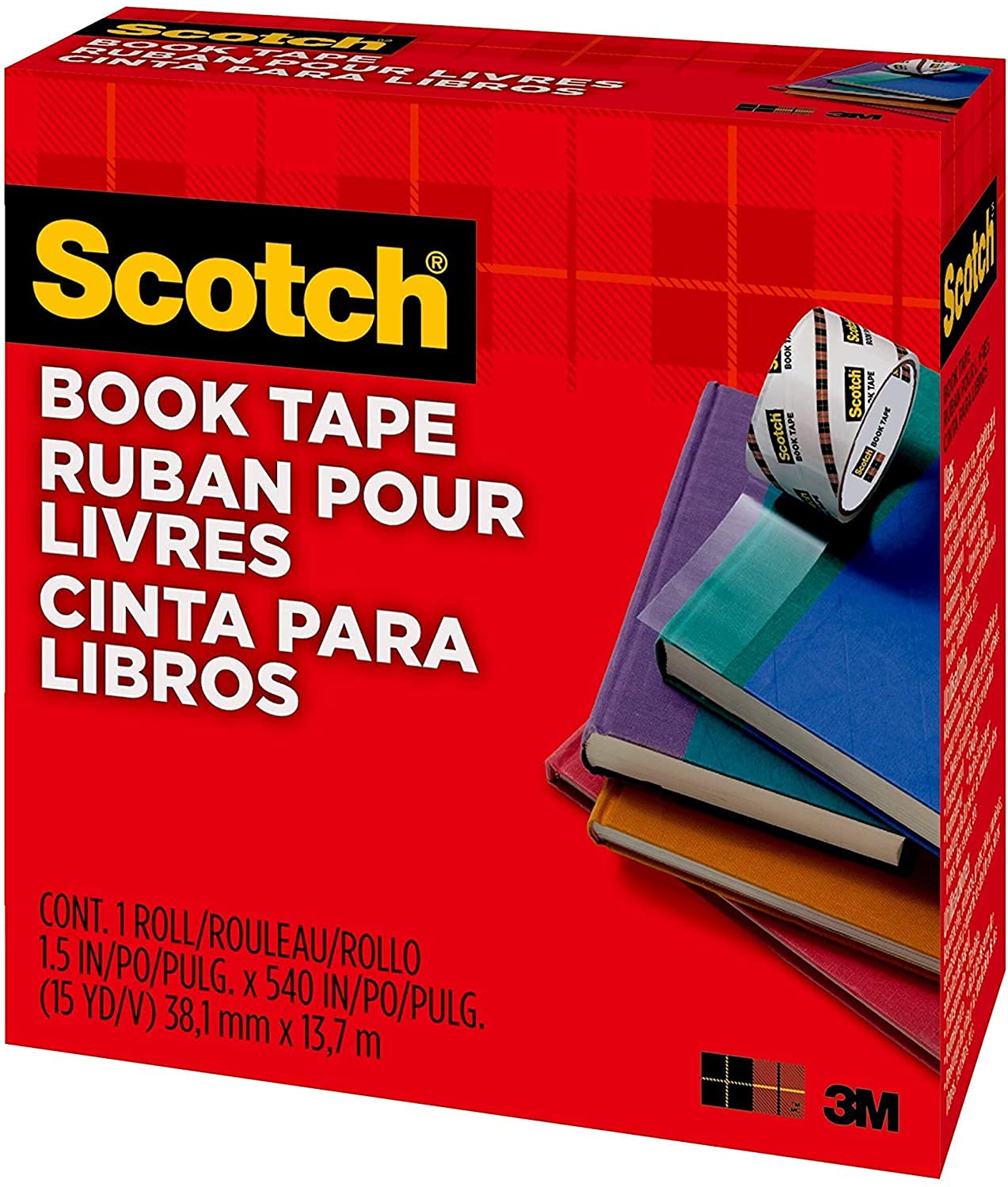 Book Repair Tape - 1.5 Inch x 15 Yards - Clear Archival Adhesive Tape for Bookbinding, Page Repair & Document Preservation - Acid-Free, Durable & Transparent - Perfect for Libraries, Schools & Home Book Care