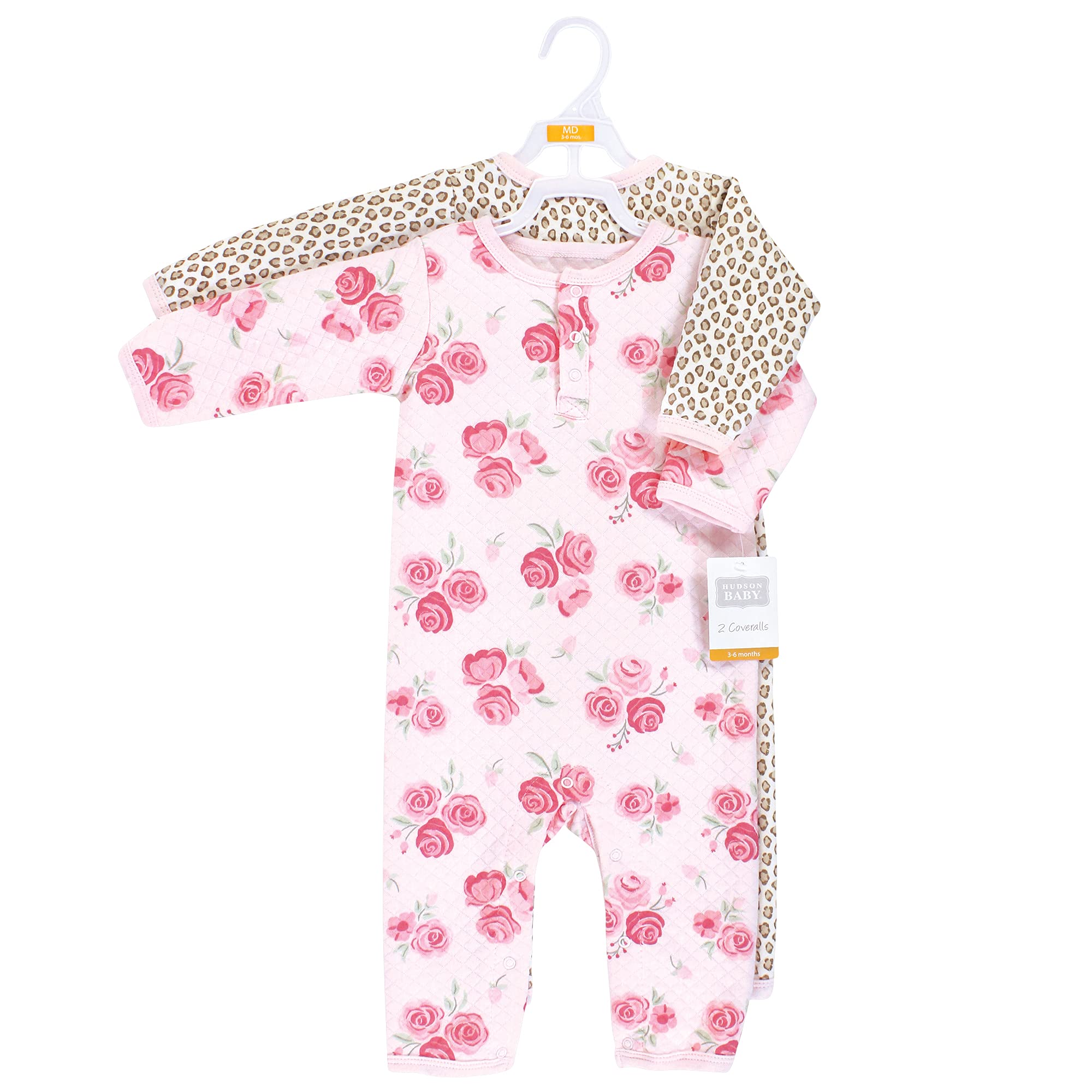 Hudson Baby Unisex Premium Quilted Coveralls for Newborns & Toddlers - Soft Warm Winter Outfit for Boys & Girls - Perfect for Outdoor Play & Family Photos