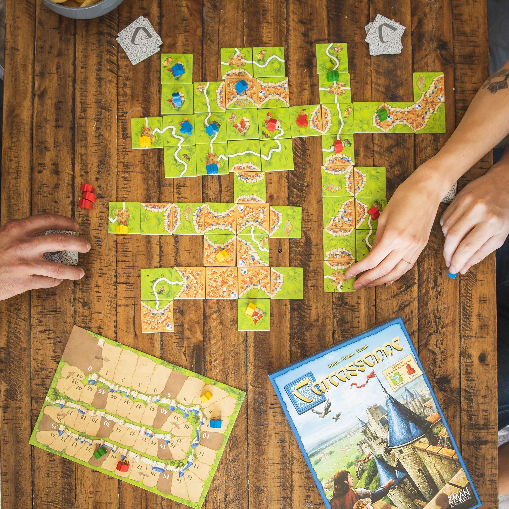Carcassonne Strategy Board Game for Adults & Family | Medieval Adventure Game for 2-5 Players Ages 7+ | Z-Man Games | Perfect for Game Nights & Family Gatherings