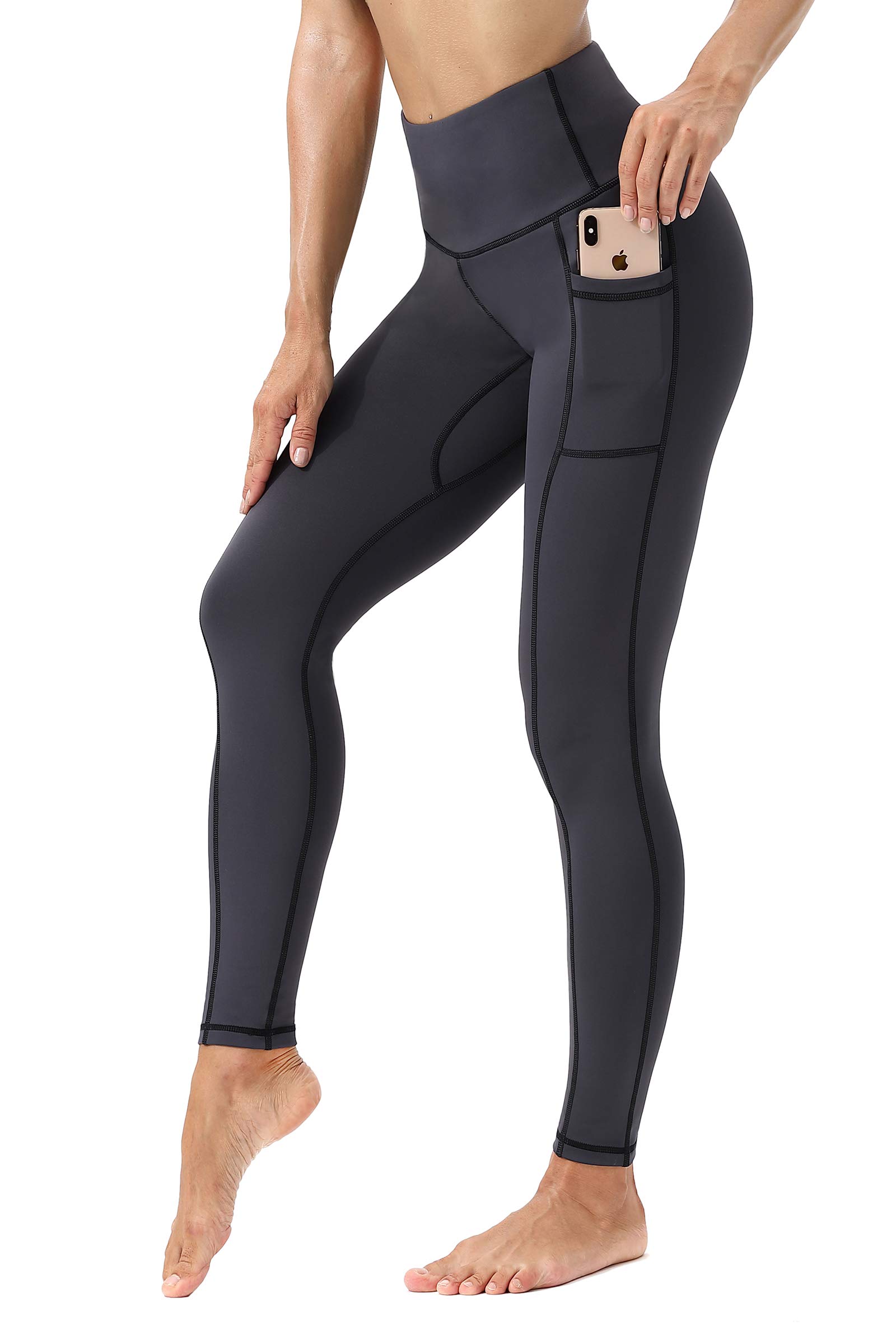 TYUIO High Waist Yoga Pants for Women with Pockets - Stretchy Running Workout Leggings - Perfect for Gym, Yoga & Everyday Wear