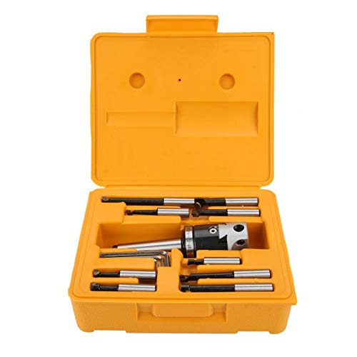 Elprico 14-Piece Boring Tool Set - F1-12 50mm Boring Head with 12mm Boring Bar for CNC Milling Machines | Precision Metalworking & Woodworking Accessories | Ideal for Industrial Manufacturing & DIY Projects
