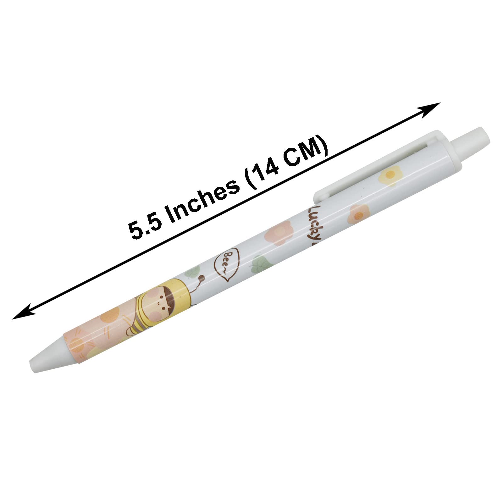 12 PCS Cartoon Bees Gel Pens - Cute Animal Retractable Ballpoint Pens with Black Ink for School, Office & Party Supplies - Perfect for Note Taking, Gift Giving & Creative Writing