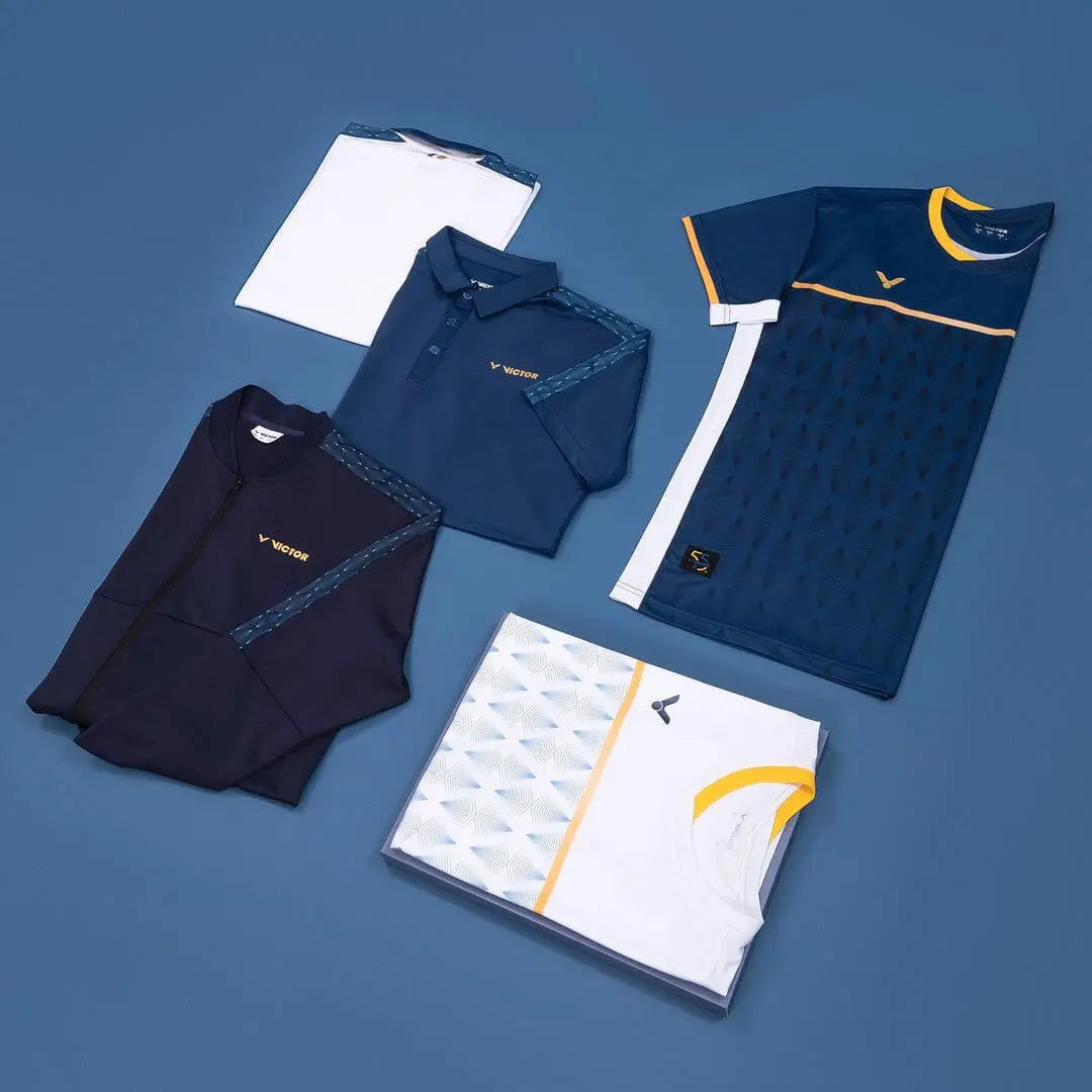 Victor 55th Anniversary Edition T 5501 B Tournament Edition Performance Polo Shirt - Navy Blue - Moisture Wicking & Breathable for Golf, Tennis & Outdoor Sports