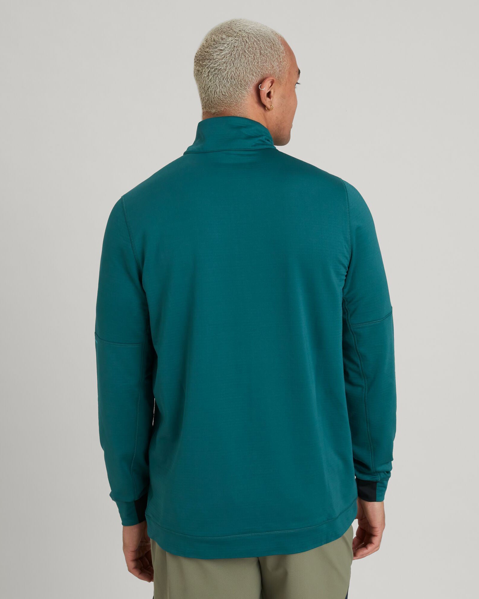WELL.DER.NESS Men's Quarter Zip Pullover Fleece Sweatshirt - Lightweight, Breathable & Comfortable for Outdoor Activities, Hiking, Running & Casual Wear