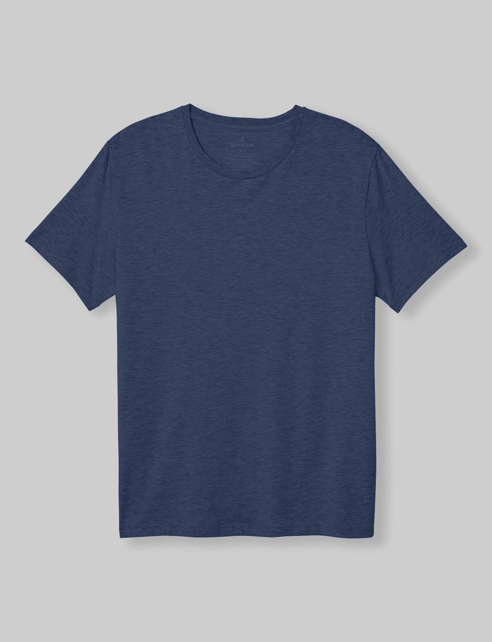 Second Skin Crew Neck Tee - Ultra Soft Stretch Cotton T-Shirt for Men & Women | Perfect for Layering, Casual Wear & Everyday Comfort
