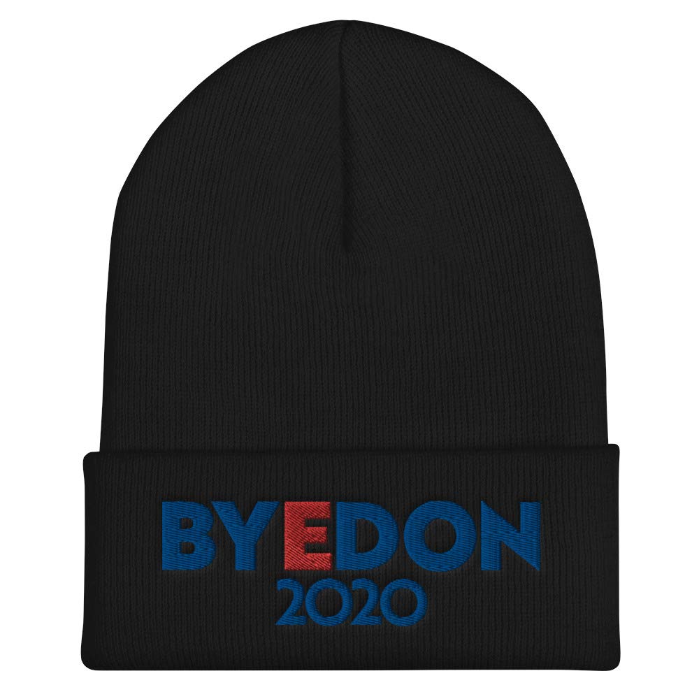 BYEDON 2020 Embroidered Cuff Beanie Hat - Joe Biden Supporter Winter Knit Cap for Political Campaigns & Outdoor Activities
