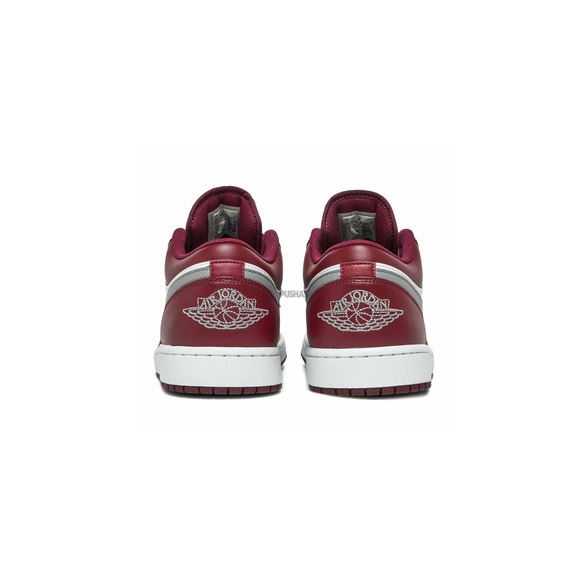 Air Jordan 1 Low 'White Bordeaux' Sneakers (2022) - Men's Basketball Shoes for Casual Wear & Street Style Fashion
