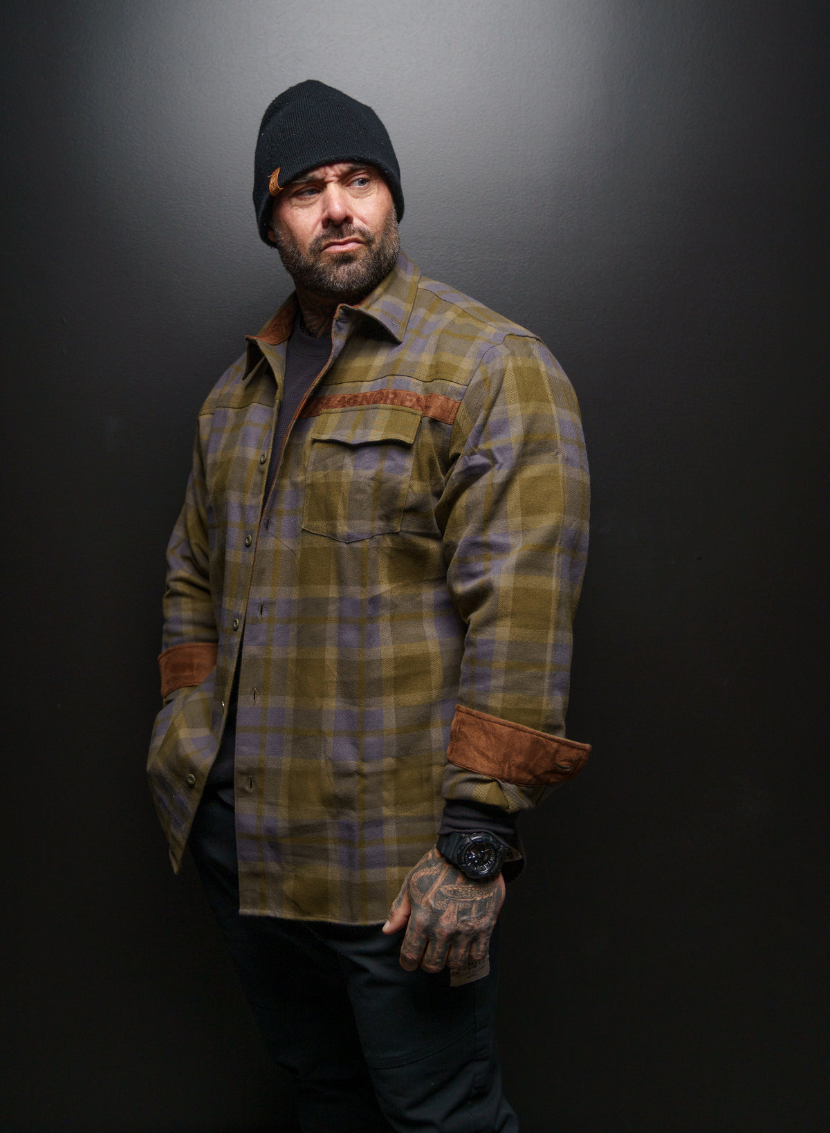 Men's Forever Flannel Shirt - Soft & Comfortable Olive Plaid Shirt for Casual Wear & Outdoor Adventures