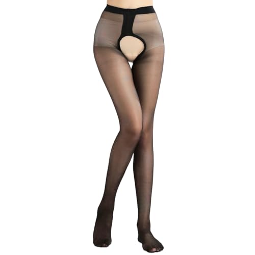 1 Pair of Black Crotch Opening