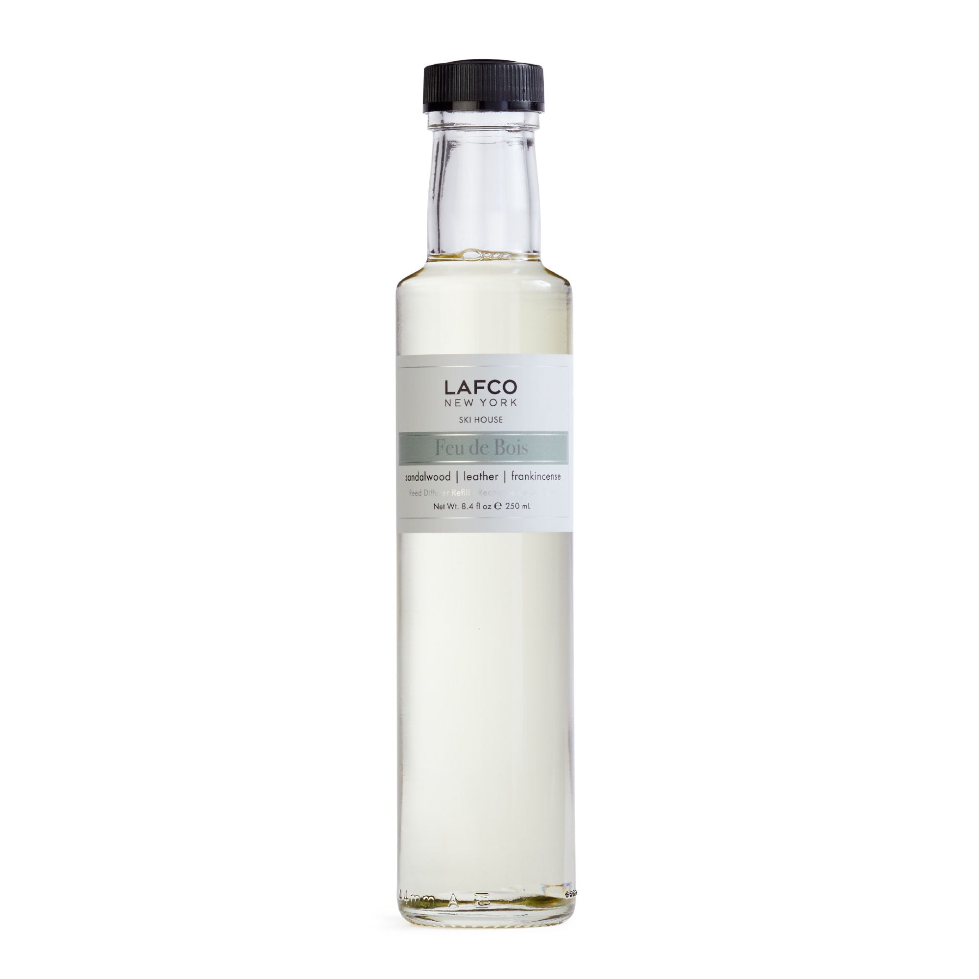 Premium Feu de Bois Reed Diffuser Refill - Long-Lasting Wood Fire Scented Oil for Home & Office - Create Cozy Winter Ambiance