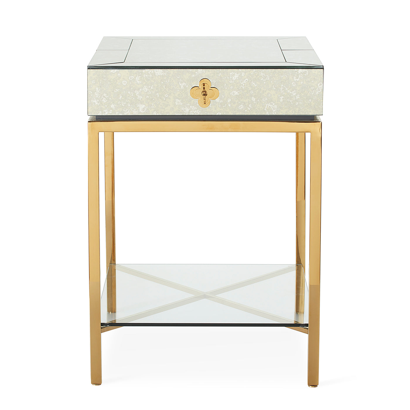 Delphine Modern Tall Side Table - Stylish End Table for Living Room, Bedroom, or Office - Perfect for Lamps, Books, and Decor