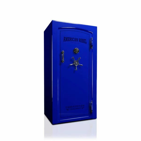 American Rebel CS25 Constitution 25 Gun Safe - Fireproof & Secure Handgun Storage for Home & Office Protection | Pistol Safe for Bedroom, Closet & Vehicle Use