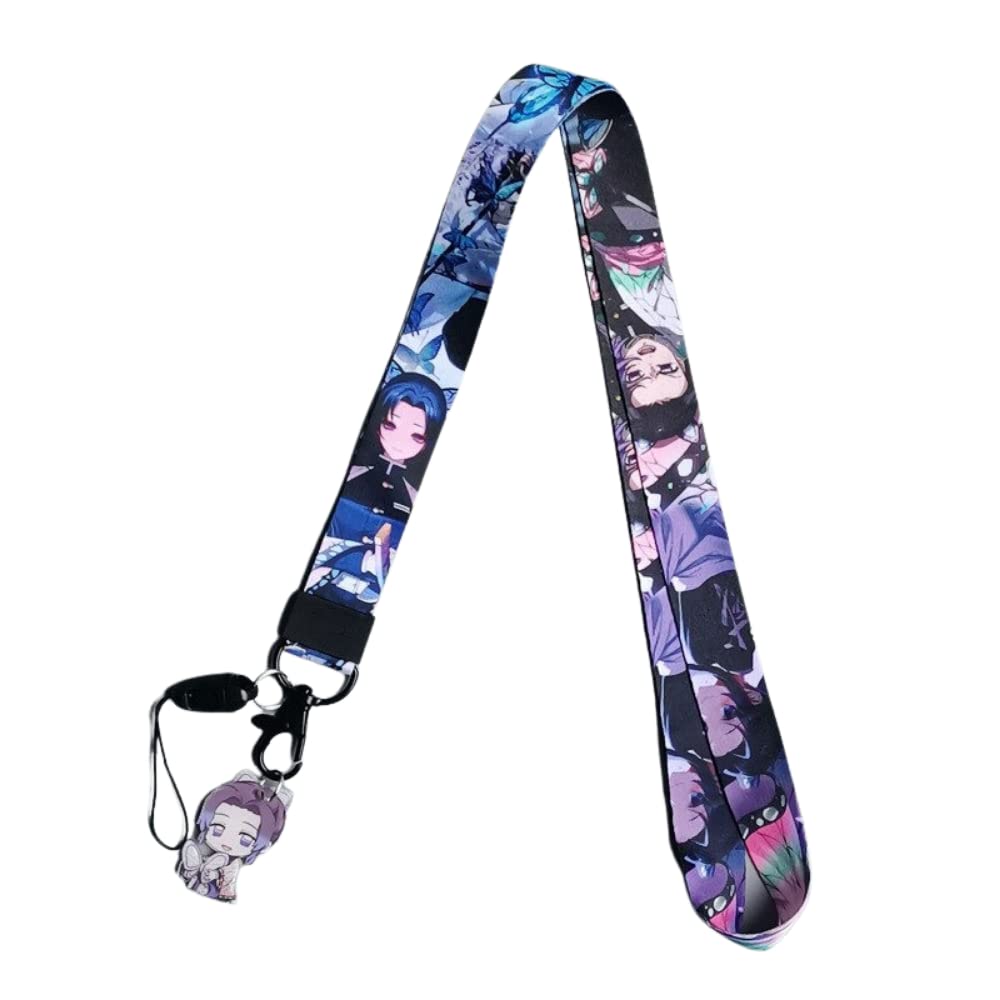 Cute Anime Lanyard for ID Badge & Keys - Monster Slayer Design | Office & Cosplay Use