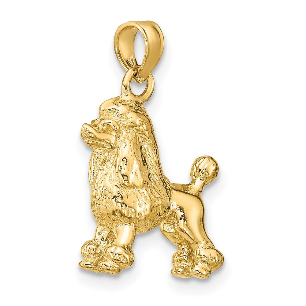 3D Gold Poodle Dog Pendant Necklace - Elegant Animal Jewelry for Women, Perfect Gift for Dog Lovers | Ideal for Parties, Anniversaries and Everyday Wear
