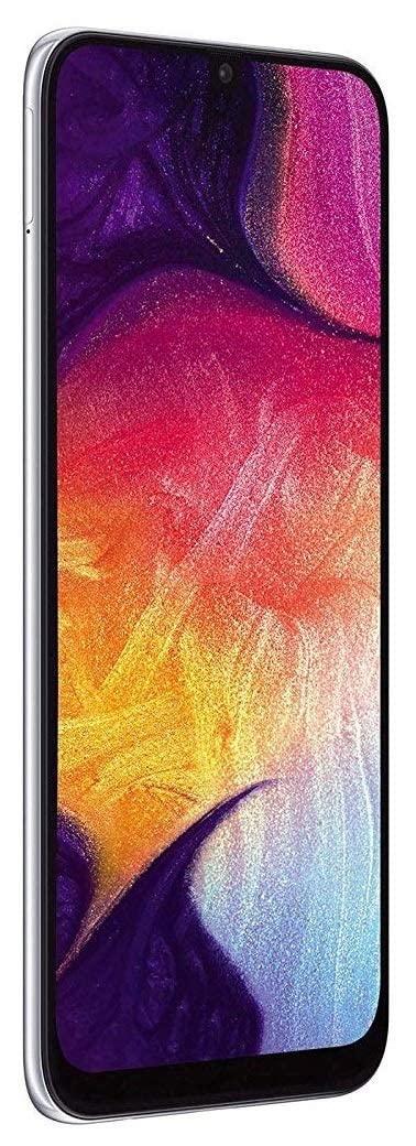 Samsung Galaxy A50 A505G 64GB GSM Unlocked Smartphone - Triple 25MP Camera, Dual SIM, White (Renewed) | Perfect for Travel, Business & Social Media Photography