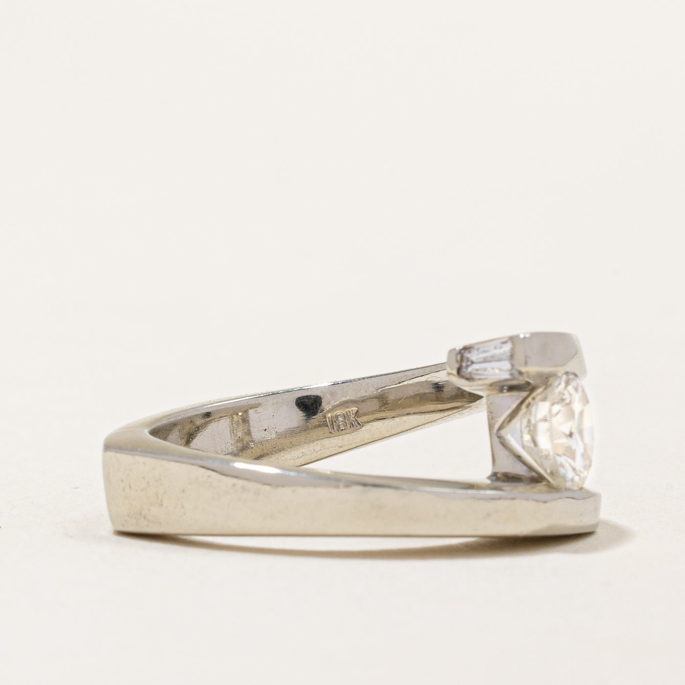 0.88ct G SI1 Tension Set Diamond Engagement Ring - Size 5.25 - Perfect for Proposals, Anniversaries & Romantic Occasions
