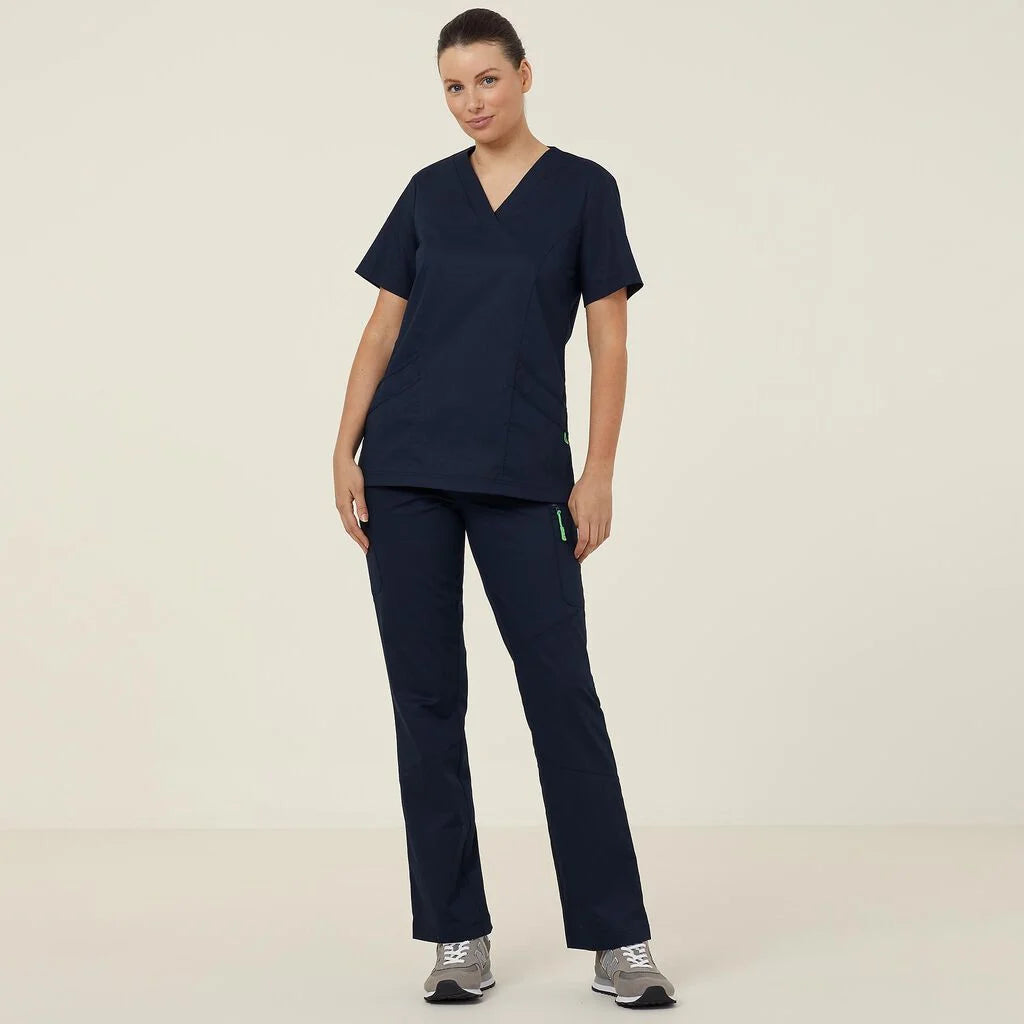Next Generation Antibacterial Active Florence Scrub Top - Breathable Medical Uniform for Nurses & Healthcare Professionals - Perfect for Hospitals, Clinics & Long Shifts