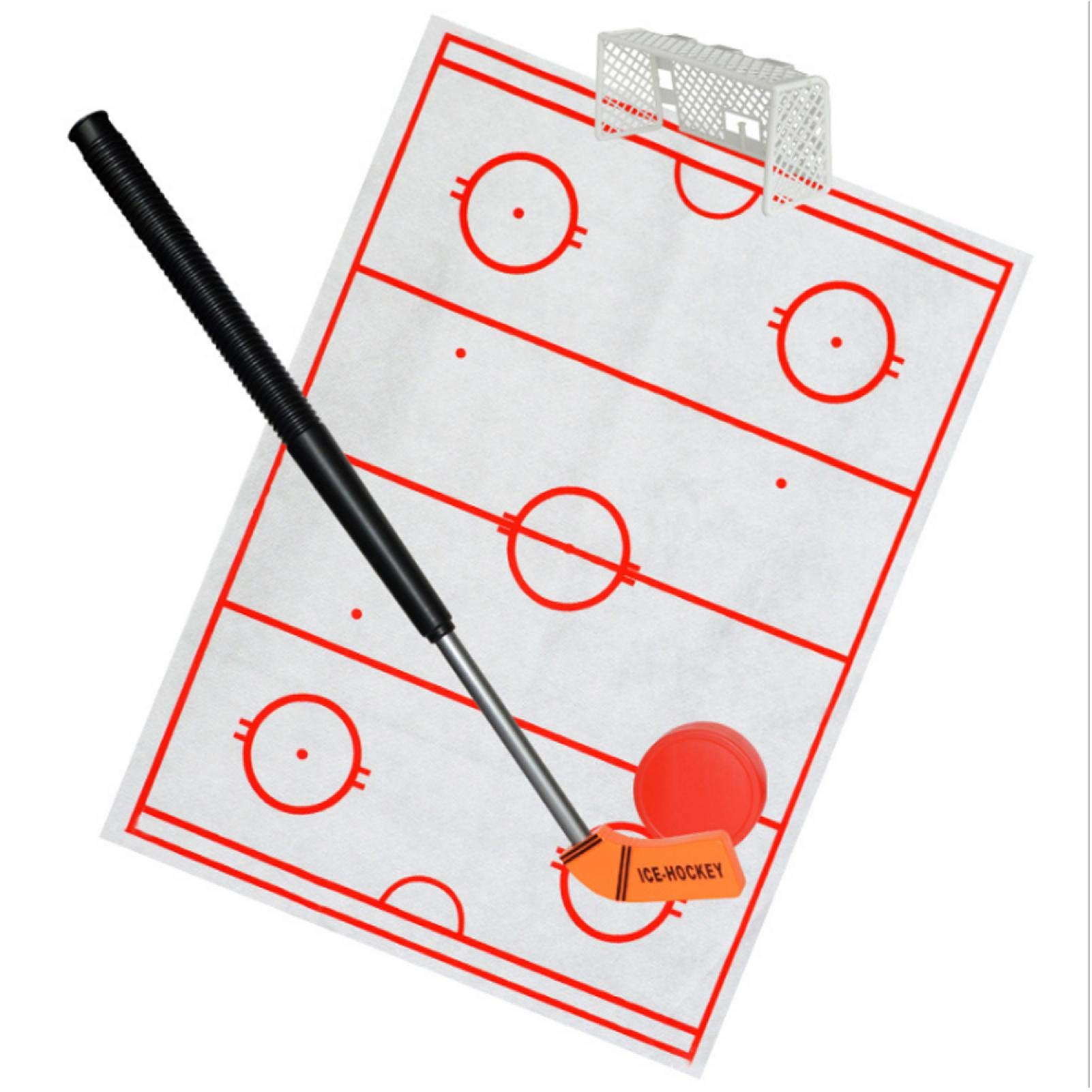 **Ice Hockey Toilet Toy Set - Durable Plastic Stress Relief Bathroom Game for Kids & Adults - Fun Hockey-Themed Bathroom Play for Stress Relief & Entertainment**