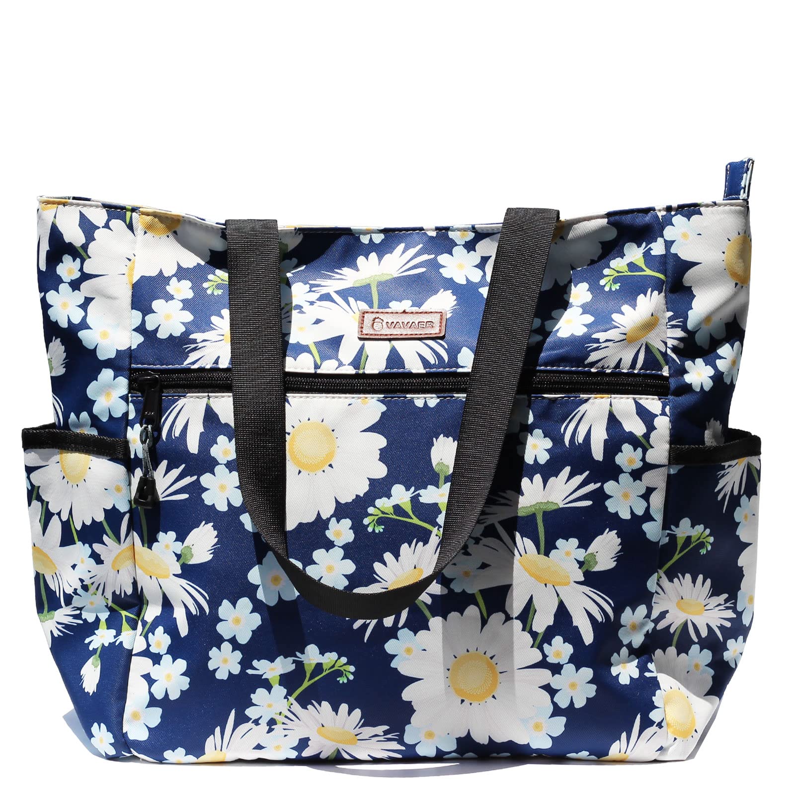 VAVAER Large Water-Resistant Gym & Beach Tote Bag for Women - Lightweight Travel Bag with Zipper - Perfect for Workouts, Swimming, Shopping & Weekend Getaways
