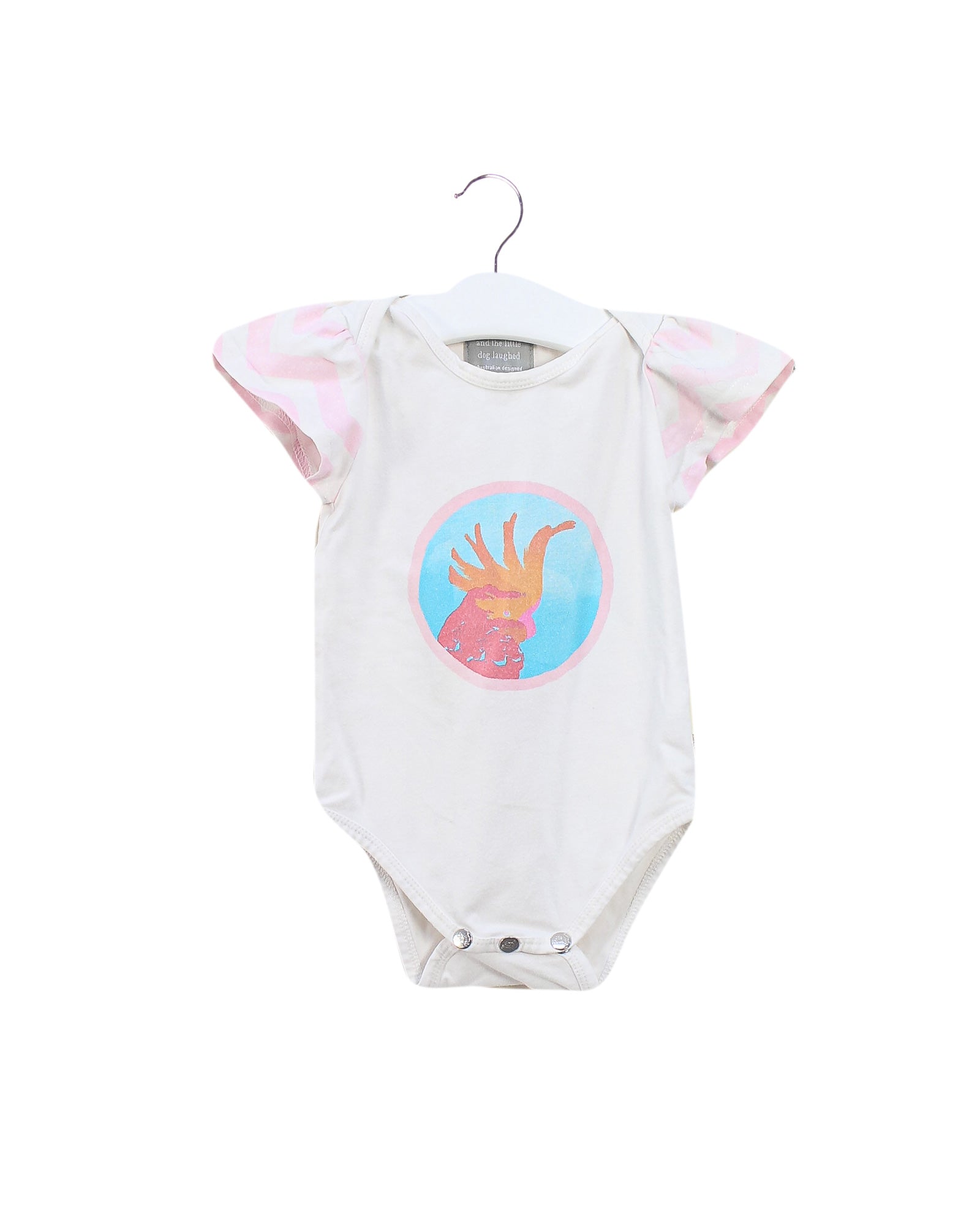 Adorable Little Dog Laughed Short Sleeve Bodysuit for Babies 3-6 Months - Perfect for Playtime, Photo Shoots & Everyday Wear