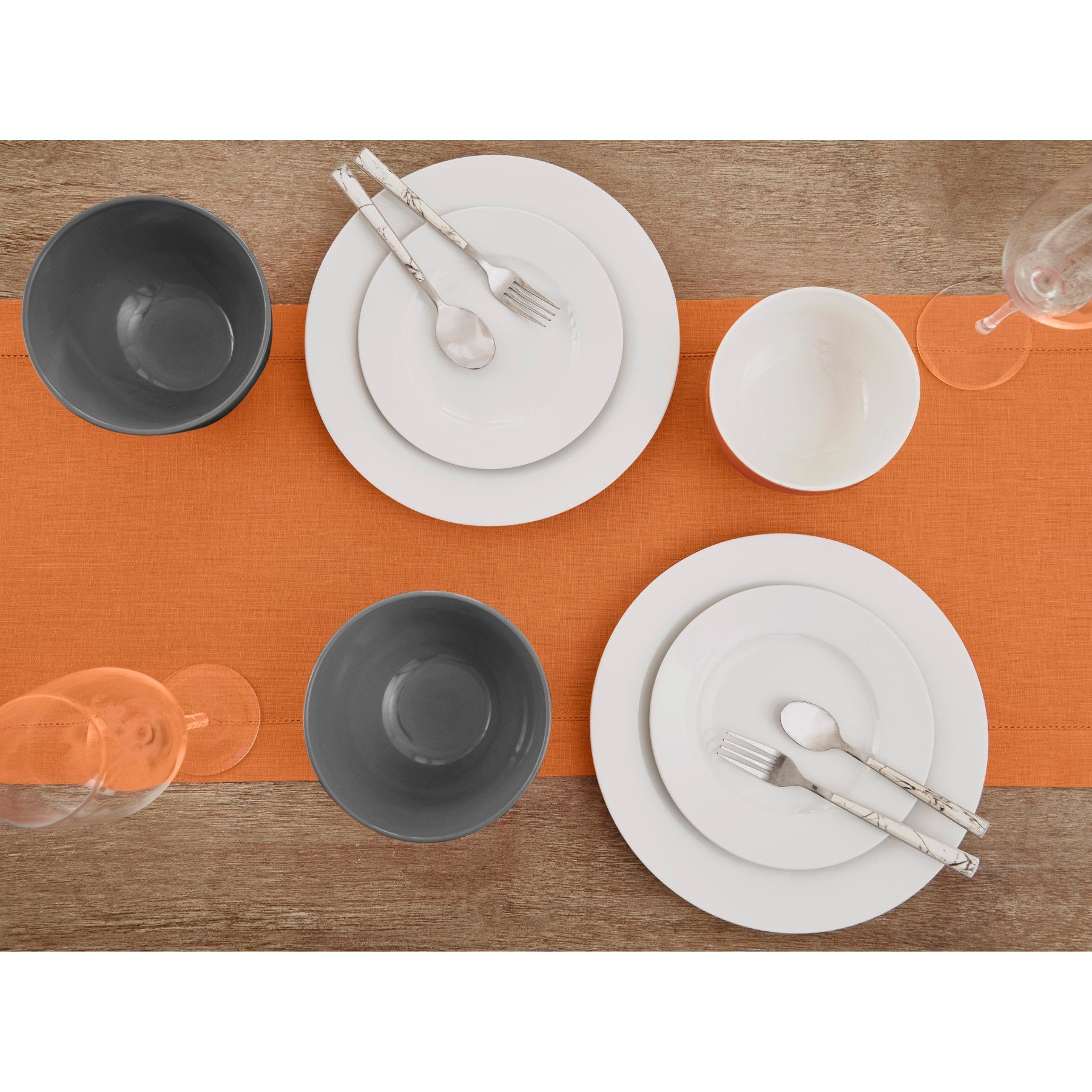Elegant Classic Hemstitch Table Runner - Premium Linen Dining Table Decor for Weddings, Holidays & Home Decor