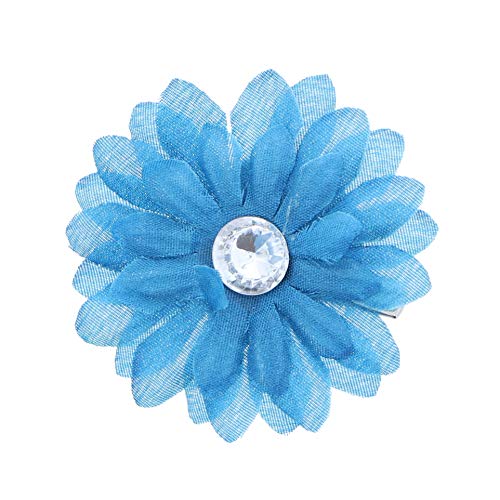 Blue Daisy Flower Hair Clip for Girls - Stylish Hair Accessory for School, Parties, and Everyday Wear