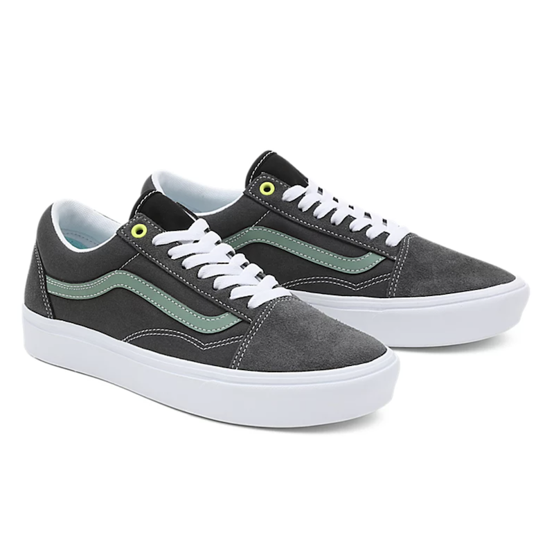 Vans Old Skool Multi Block ComfyCush Skate Shoes - Classic Black & White Checkerboard Sneakers for Men & Women | Comfortable Cushioning for Skateboarding, Casual Wear & Street Style Fashion