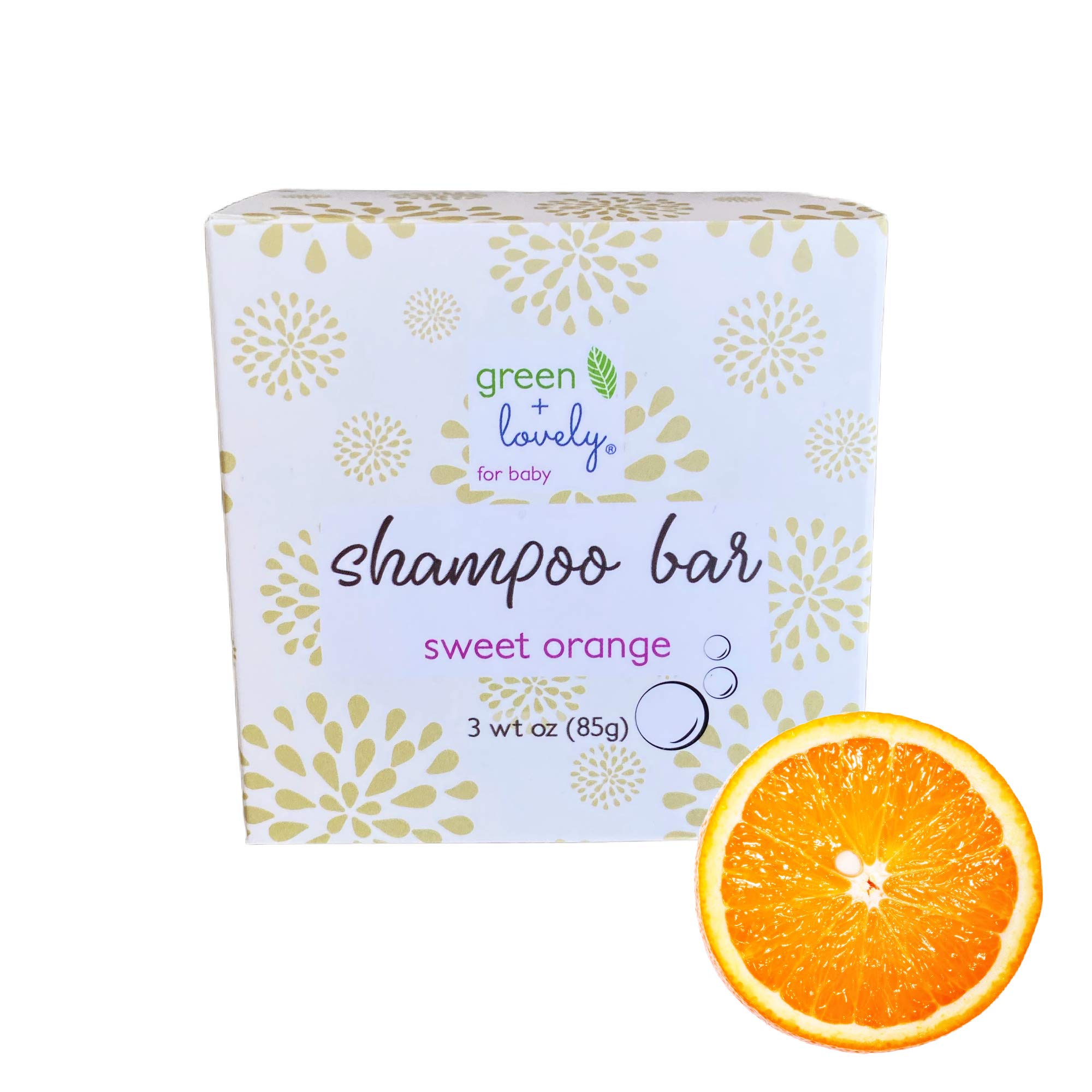 Gentle Sweet Orange Baby & Kids Shampoo + Body Wash Bar | SLS, Sulfate & Paraben Free | Safe for Sensitive Skin | Perfect for Bath Time & Daily Hygiene