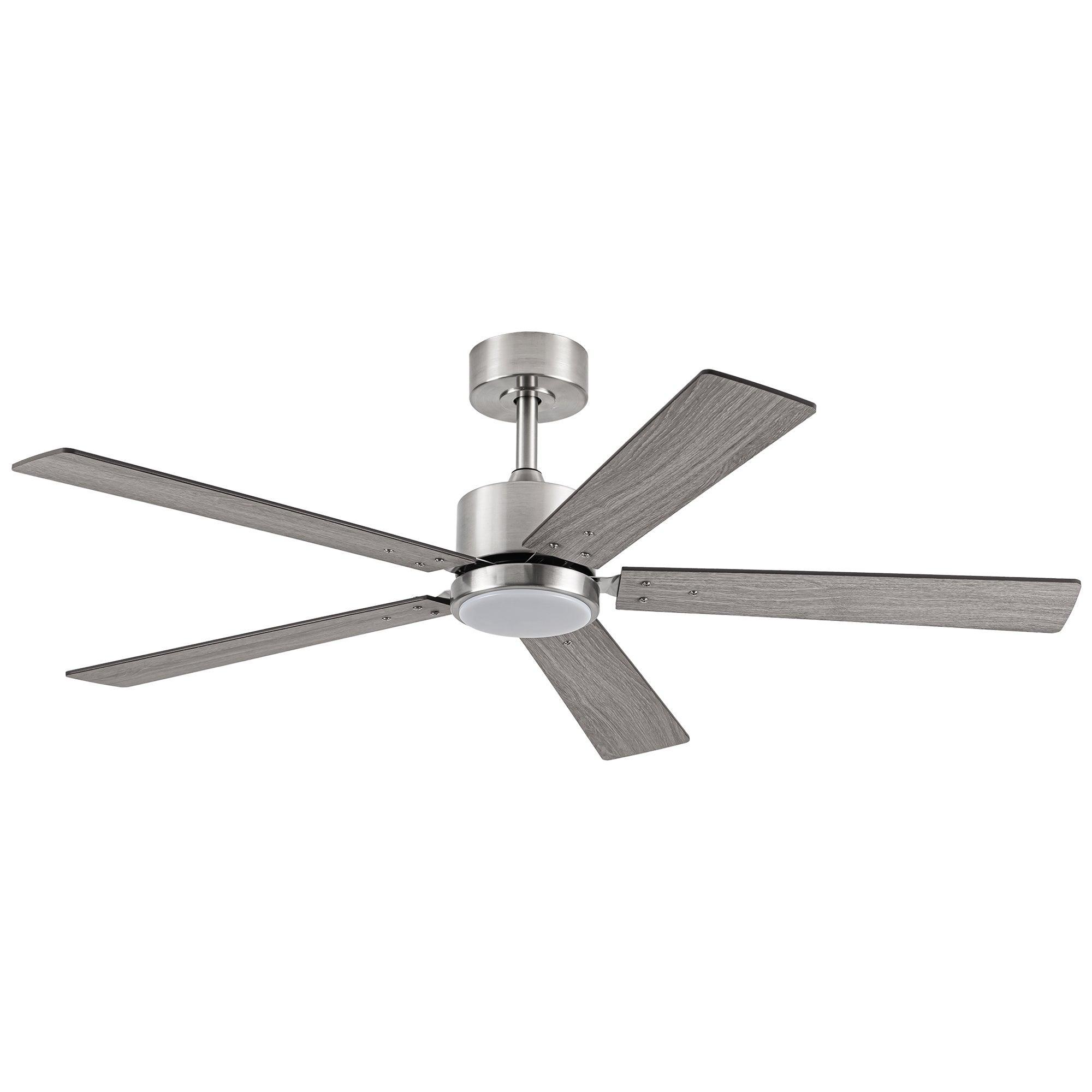 Vaczon 56 Inch DC Motor Ceiling Fan with Remote Control, LED Light Kit - Energy Efficient Quiet Operation for Living Room, Bedroom, Office