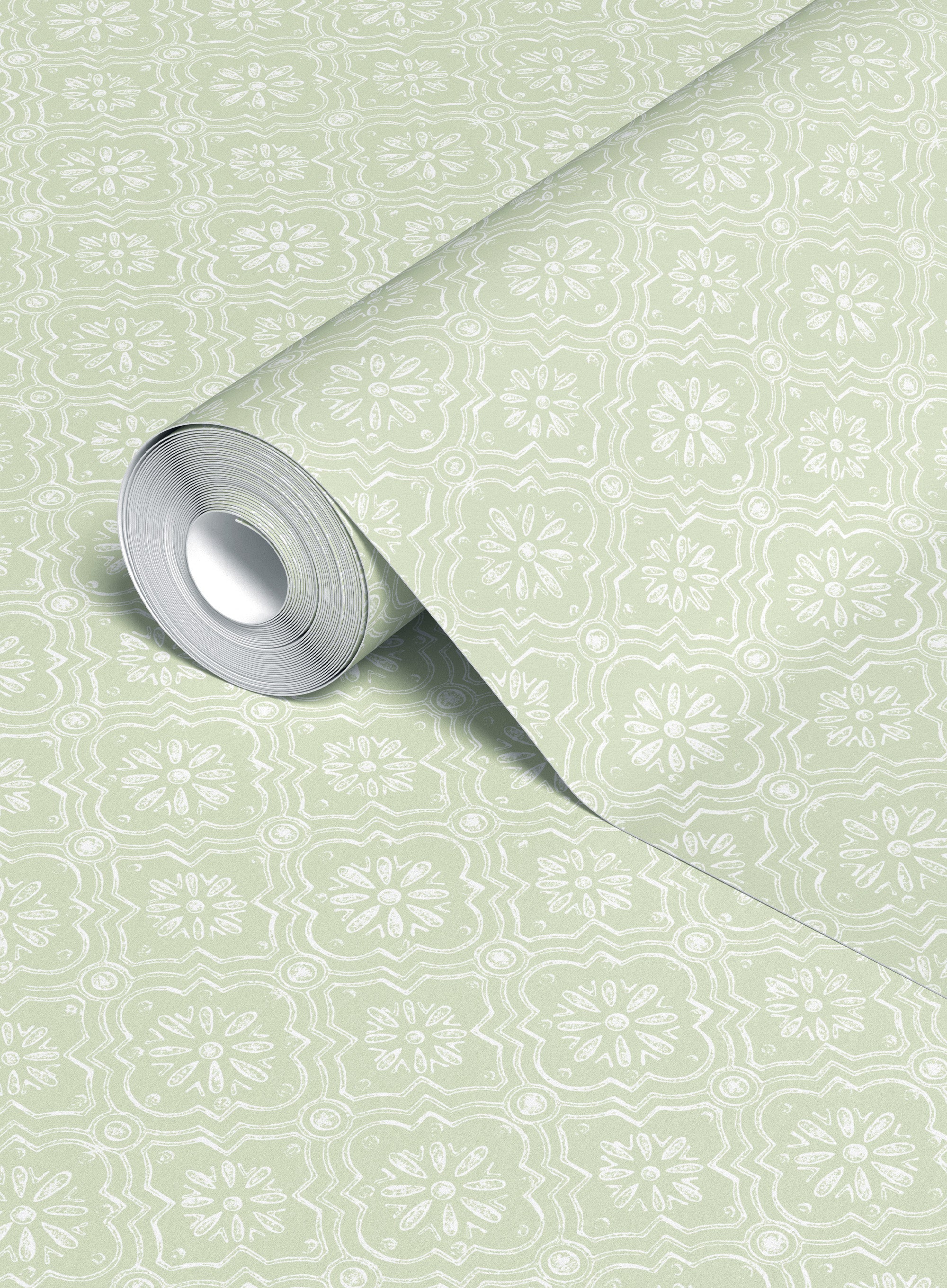 Daphne Wallpaper - Soft Green Peel and Stick Removable Wallpaper for Home Decor | Perfect for Bedroom, Living Room & Nursery