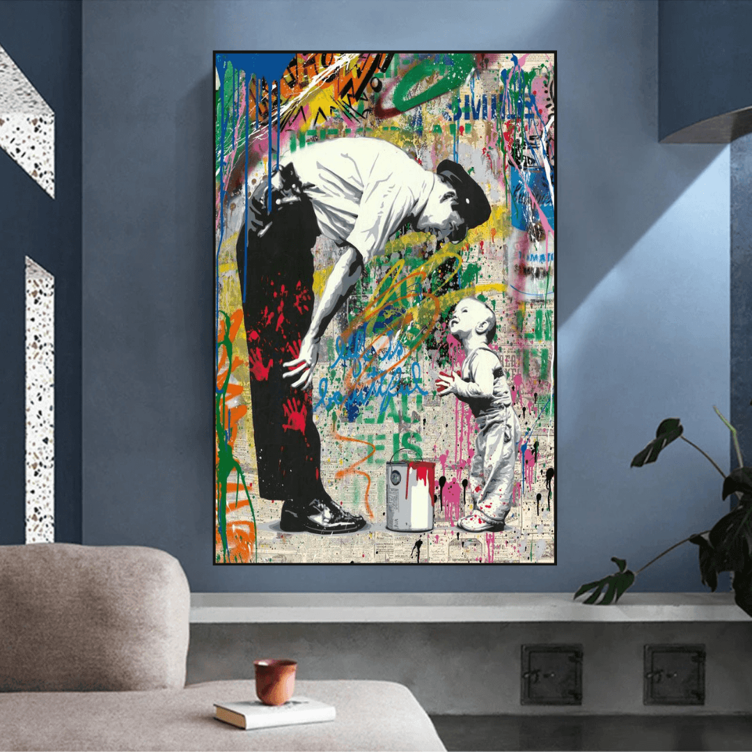 Banksy Life is Beautiful Poster - Powerful Street Art Statement for Home & Office Decor | Inspirational Wall Art for Living Room, Bedroom or Studio