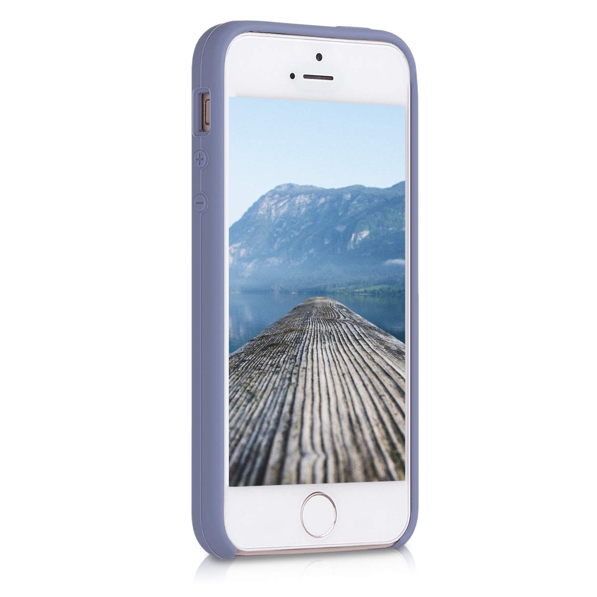 kwmobile Premium TPU Silicone Case for Apple iPhone SE (1st Gen 2016) / iPhone 5 / iPhone 5S - Soft Protective Phone Cover in Lavender Grey - Perfect for Everyday Use, Work & Travel