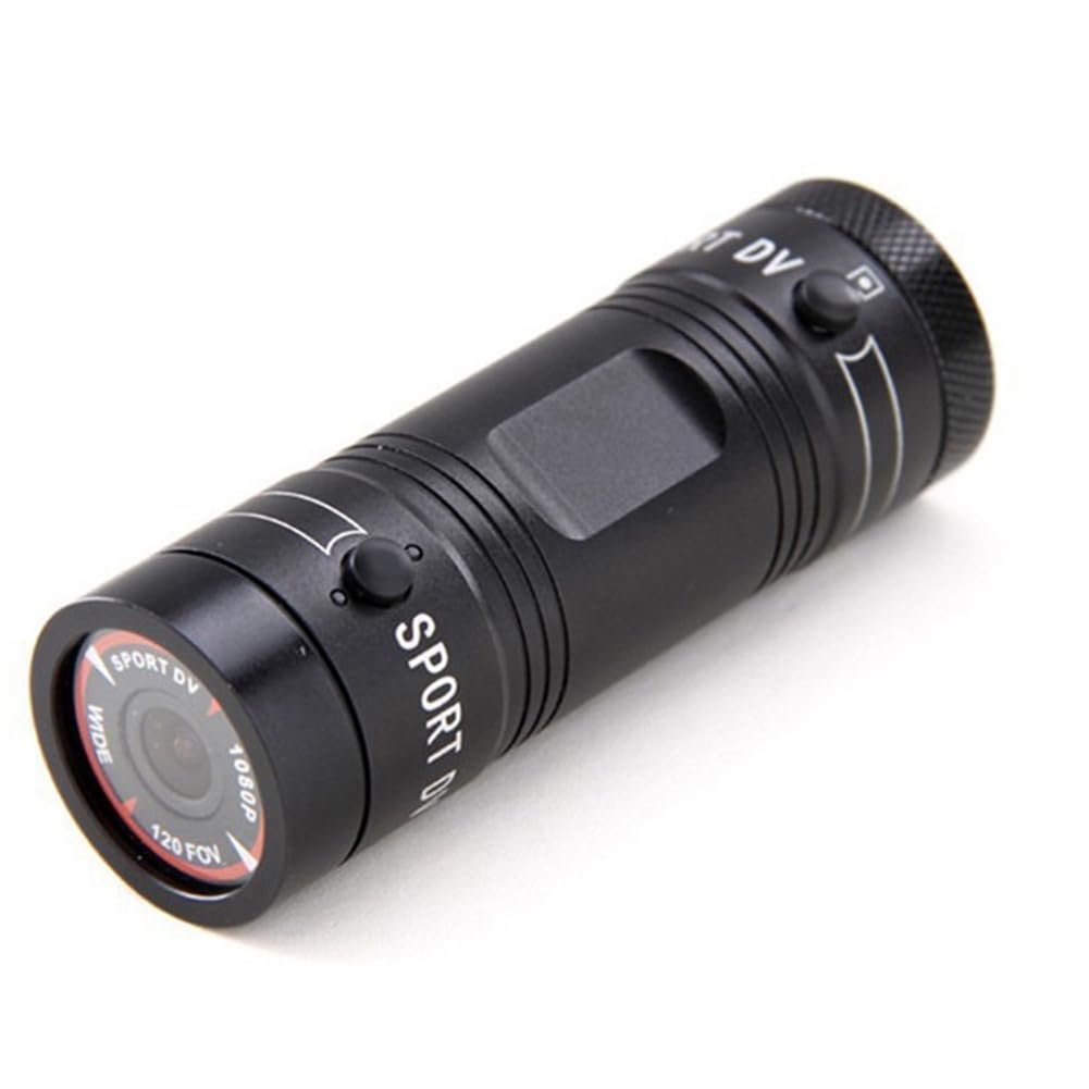 Suoumwa F9 Mini Sports Camera 1080P HD 200W Waterproof Action Camera for Motorcycle Helmet, Bicycle, Outdoor Riding - Easy to Install & Use for Adventure Sports, Vlogging & Extreme Activities