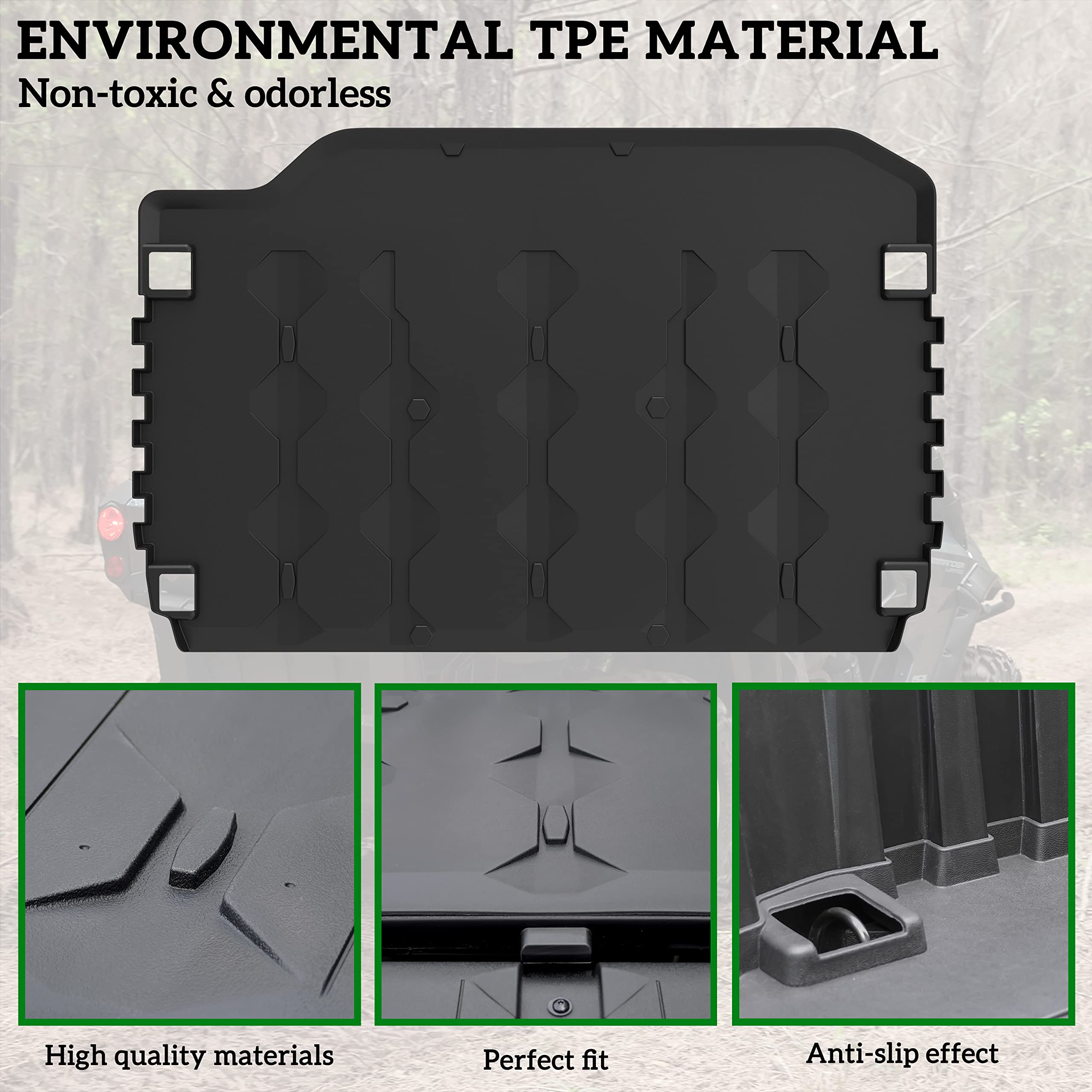 Can-Am Commander 2021-2023 TPE Cargo Liner | All-Weather Rear Bed Mat Protector | Slush-Resistant Accessory for Commander & Commander Max | Perfect for Off-Roading, Hunting & Outdoor Adventures