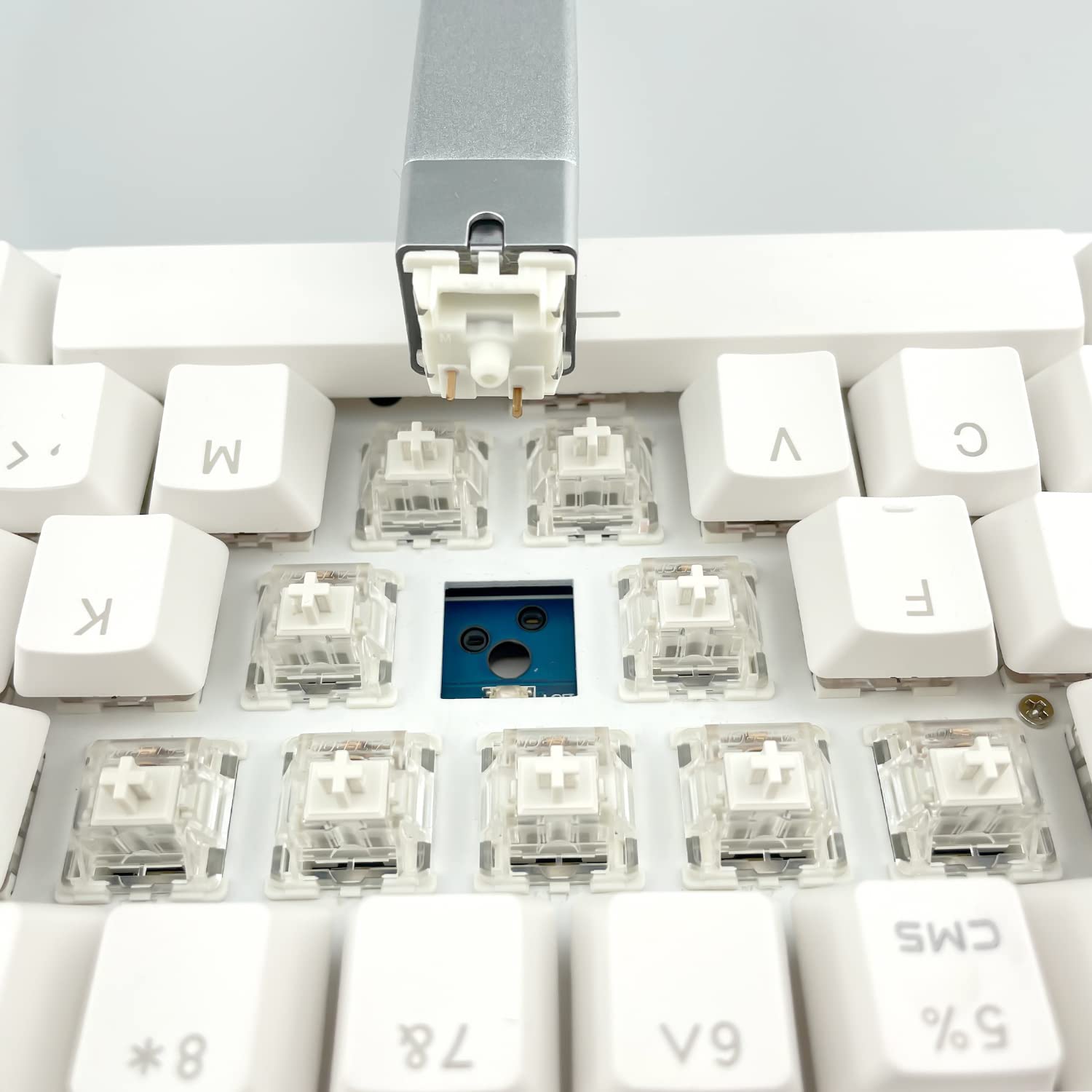 Gateron G White Pro Switches - 72pcs Linear RGB for Gaming Keyboard - Smooth Typing & Gaming