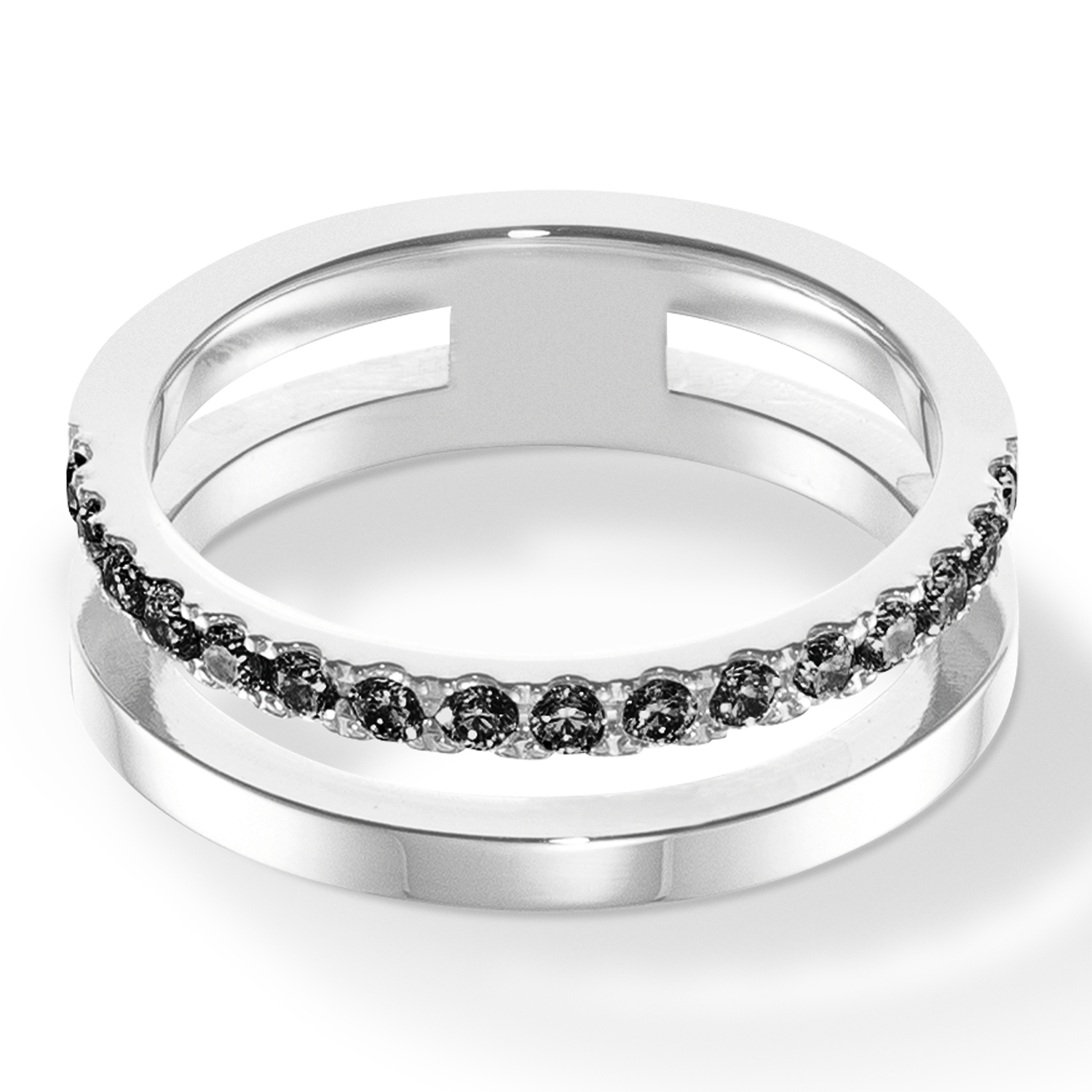 Eternal Unity Ring - Sterling Silver & Black Onyx Couple's Band for Wedding, Engagement & Anniversary Gifts - Perfect for Romantic Occasions