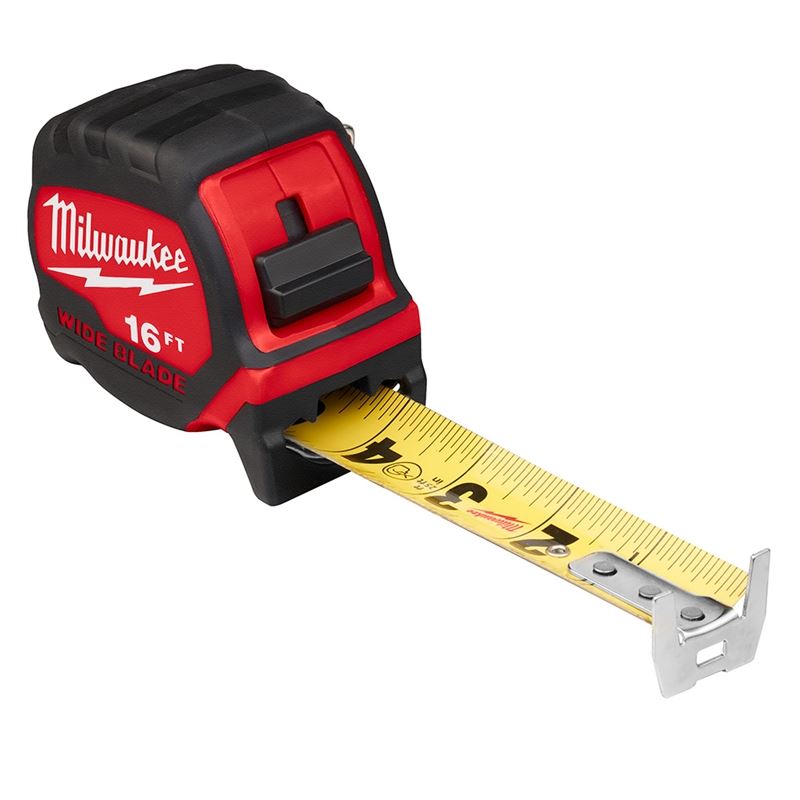16Ft Wide Blade Tape Measure - Heavy Duty Retractable Measuring Tool for Construction, Carpentry, DIY Projects - Durable & Accurate with 48-Inch Extended Reach