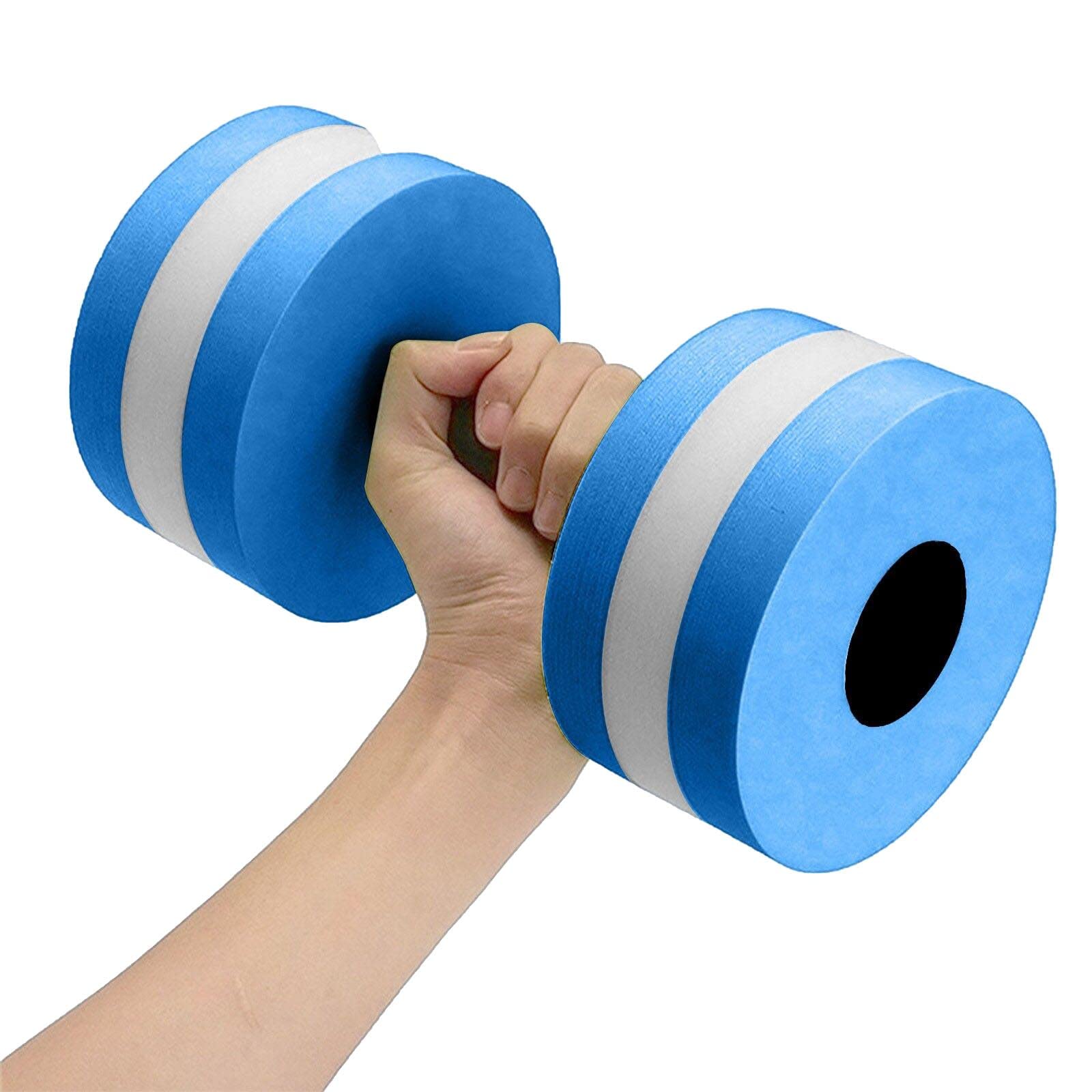 Aqua Fitness Dumbbells - 1 Pair EVA Foam Water Dumbbells for Pool Workouts, Swimming Resistance Training & Aquatic Aerobic Exercise | Perfect for Water Aerobics, Swim Training & Pool Fitness Classes