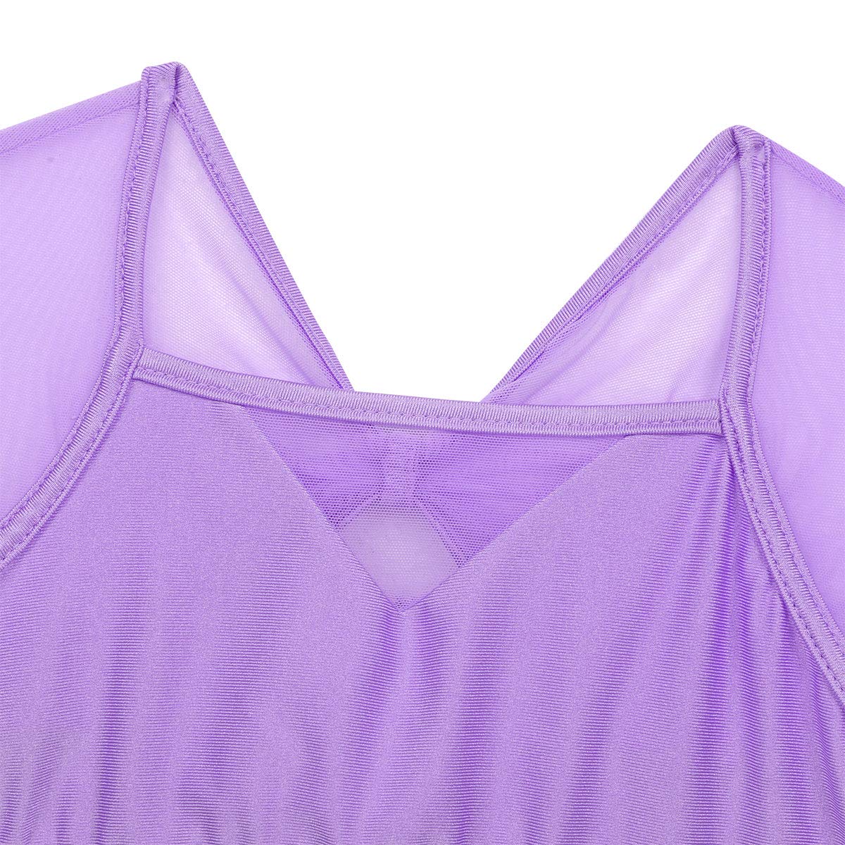 Aislor Girls Lyrical Dance Dress Set - Stretchy Crop Top with Asymmetrical Skirt for Ballet, Jazz & Modern Dance Performance Costumes | Perfect for Recitals, Competitions & Dance Classes