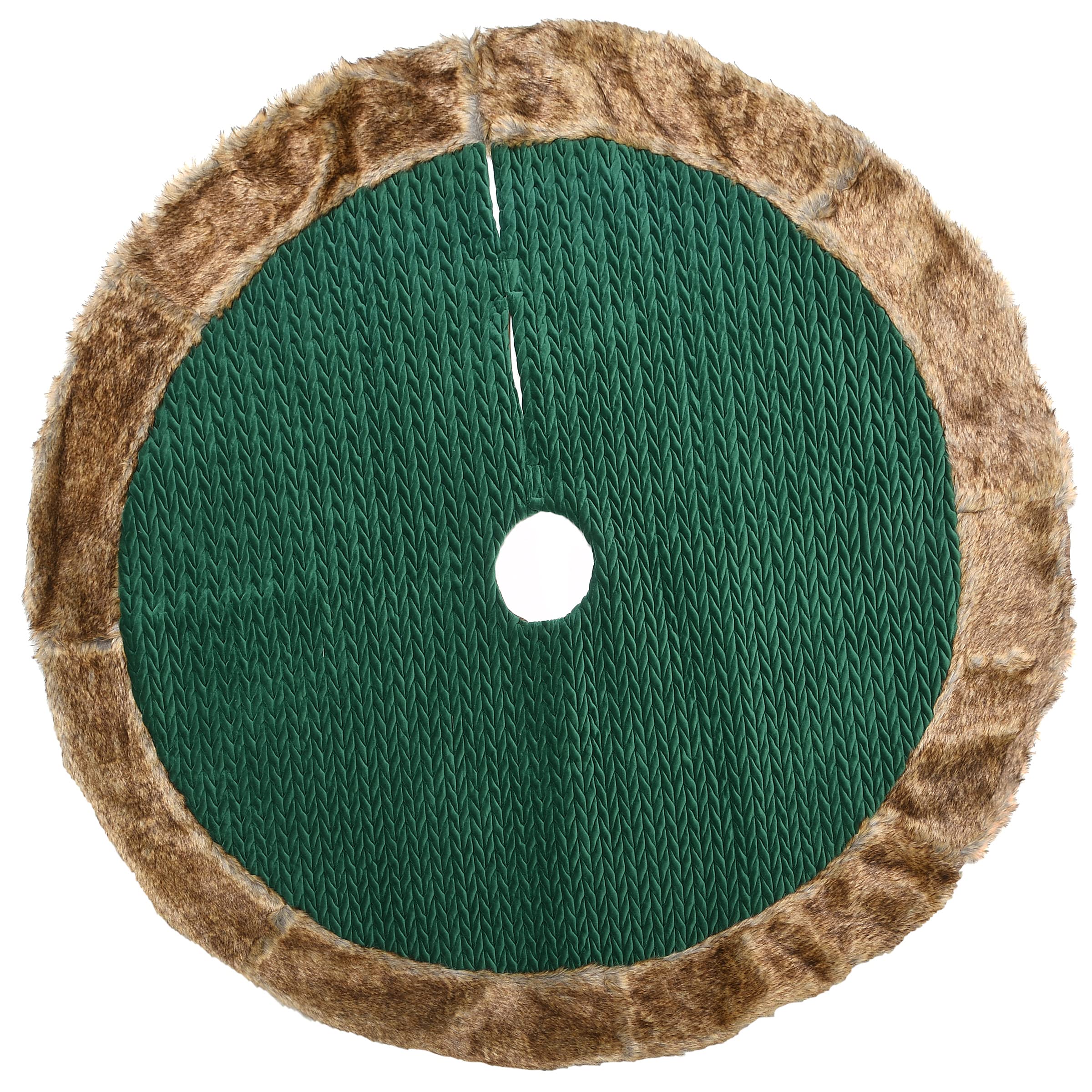 National Tree Company 52-Inch Quilted Tree Skirt - Homestead Collection for Christmas Decor | Perfect for Holiday Home Decor & Festive Tree Presentation