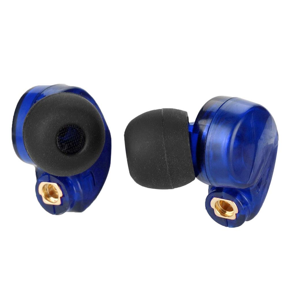 Nunafey Wireless Bluetooth Earbuds with Microphone, In-Ear Noise Isolating Headphones for Office, Business, Travel & Gym - Comfortable Lightweight Stereo Earphones (Blue) - Perfect for Commuting, Workouts & Online Meetings