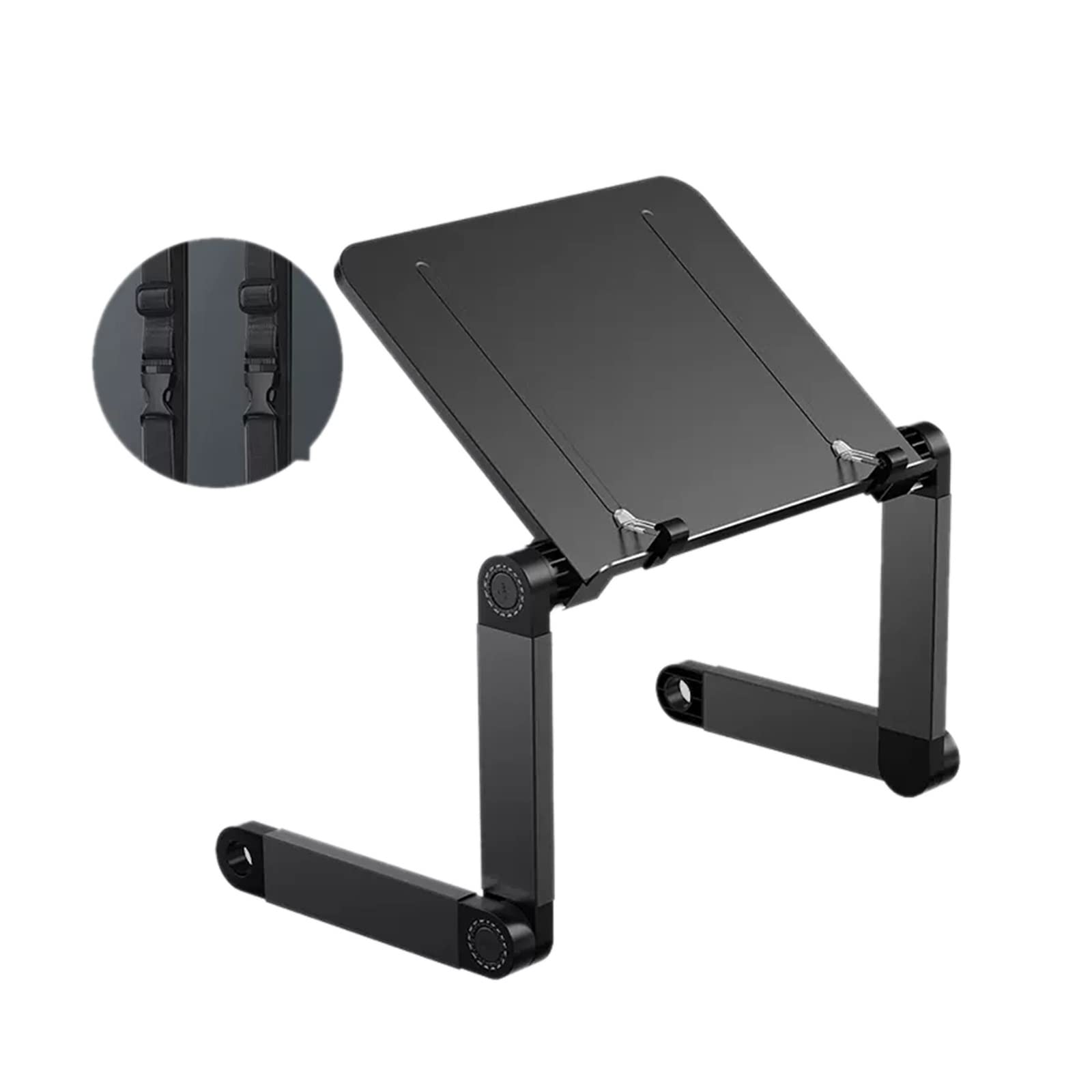 Adjustable Projector Mount Stand with Height Adjustment, Storage Tray & Retractable Design - Black | Perfect for Home Theater, Classroom Presentations & Office Meetings