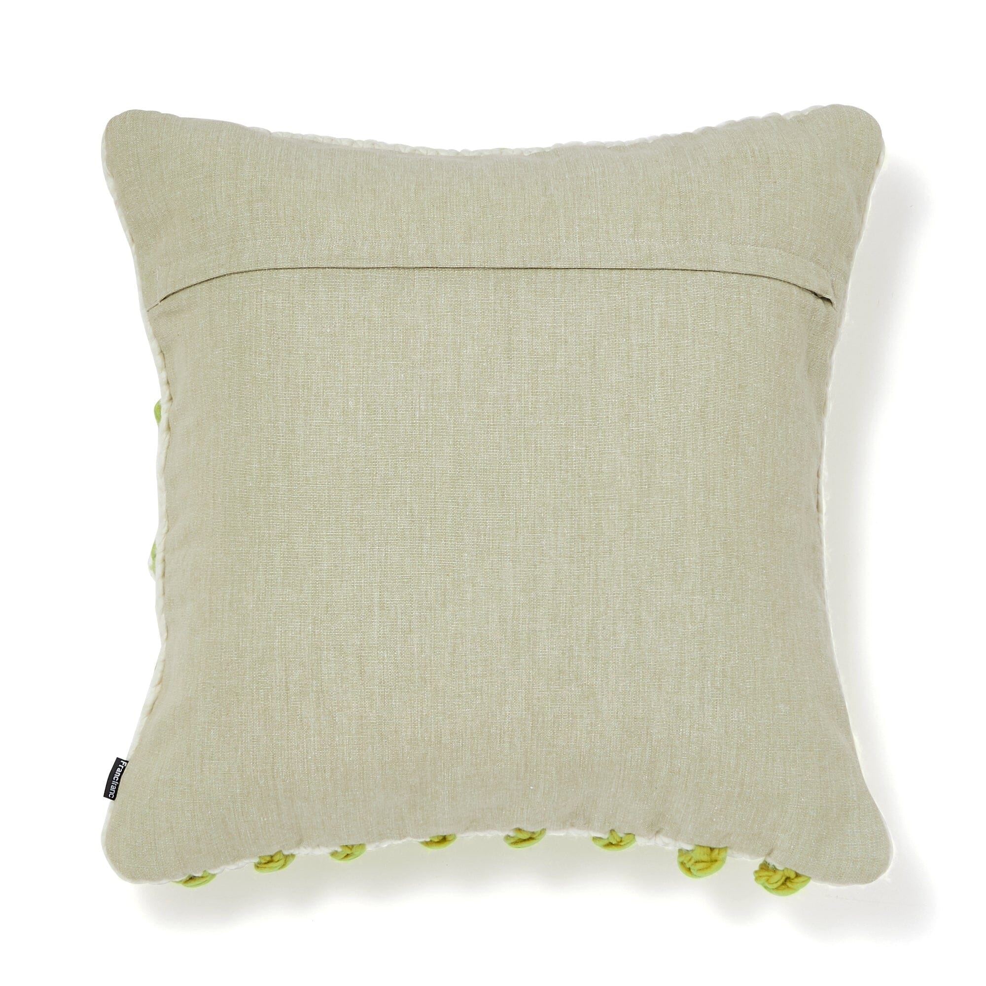 Soft Knit Knot Cushion Cover 18x18 Inches Light Green - Cozy Home Decor for Sofa, Bed & Living Room