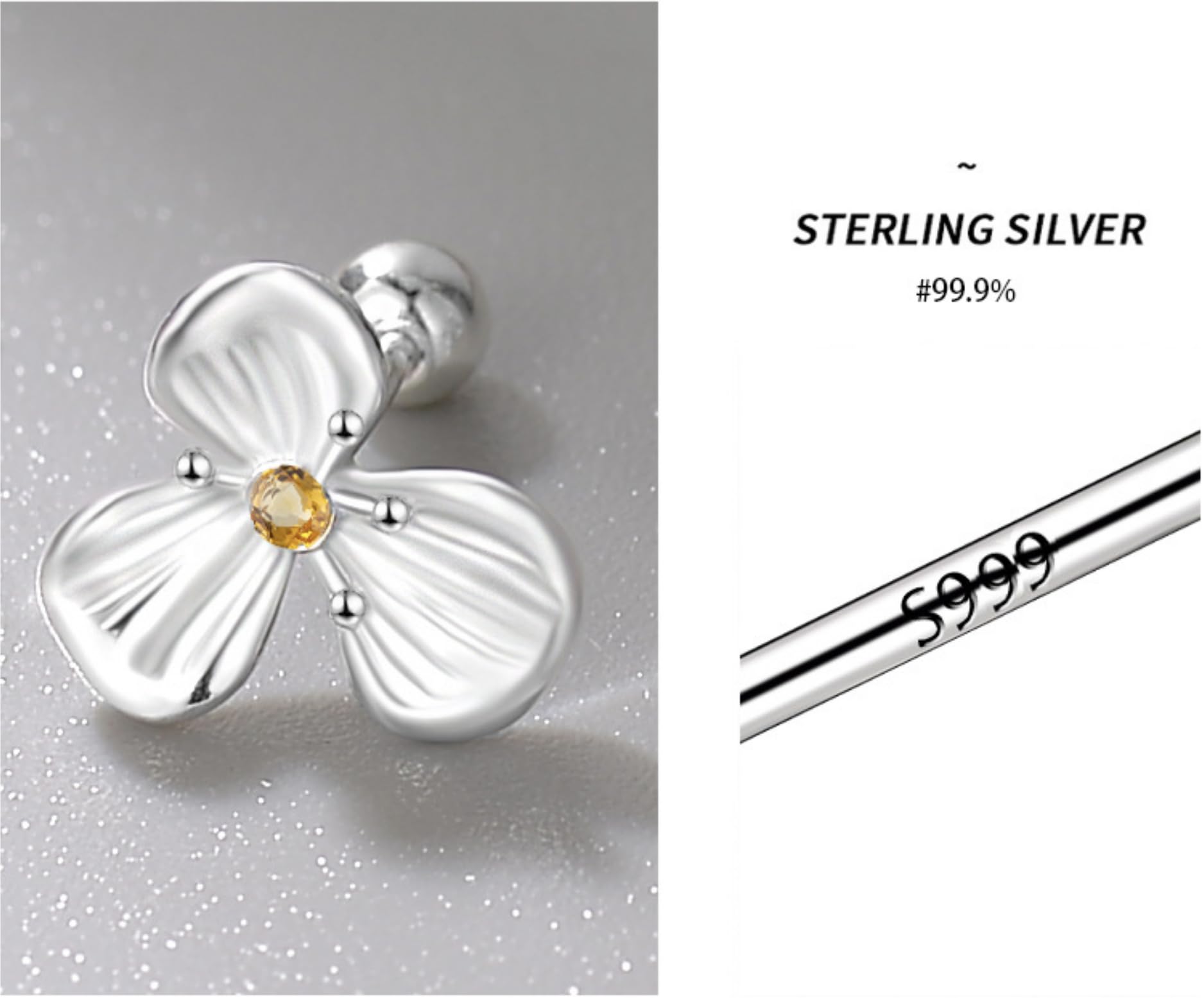 Sterling Silver Screw Back Stud Earrings for Women | Hypoallergenic S925 Tiny CZ Stud Earrings | Dainty Rhinestone Fashion Jewelry | Perfect Birthday Gifts for Her | Great for Everyday Wear, Office & Special Occasions