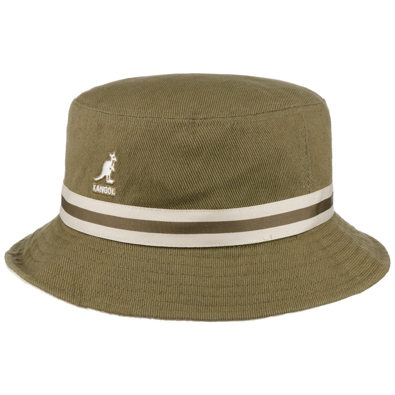 Kangol Stripe Lahinch Cotton Bucket Hat for Men & Women - Stylish Summer Sun Hat for Outdoor, Beach, and Travel