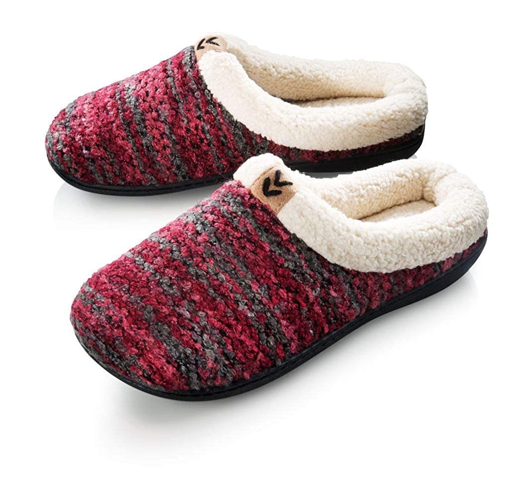 Mommy and Me Matching Slippers - Mother Daughter Crochet Knitted Fleece-Lined Clog Slippers - Cozy Homewear for Family Bonding Time