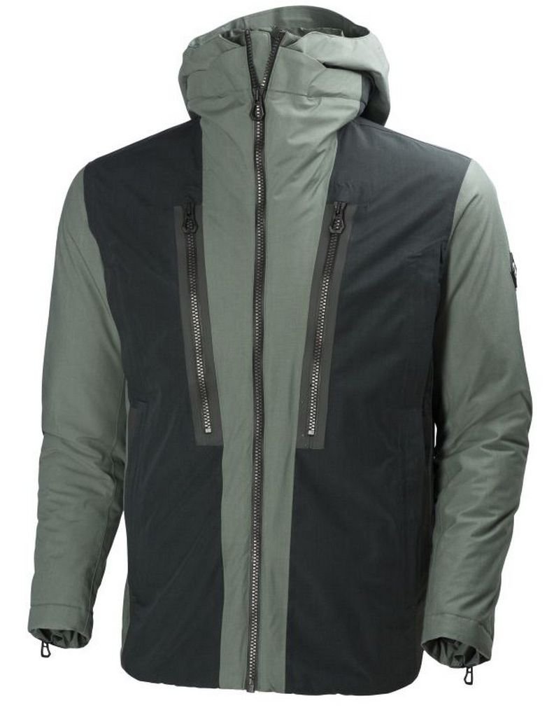 Helly Hansen Men's PETE Waterproof Jacket - Stormy Green - Windproof & Breathable Outdoor Shell for Hiking, Skiing & Winter Adventures