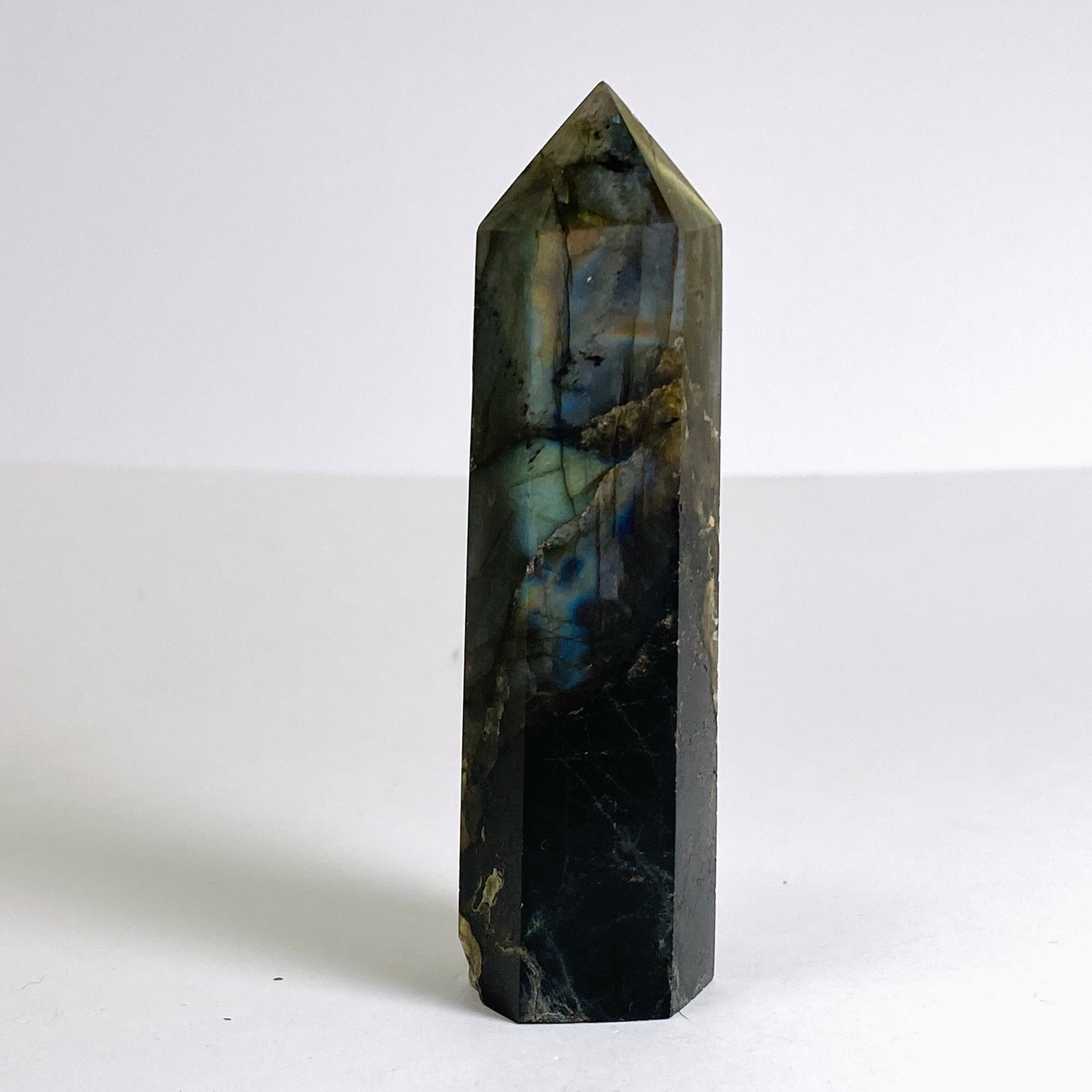 Labradorite Small Generator LSG 06 - Portable Crystal Energy Device for Home & Office Meditation, Healing & Spiritual Practice