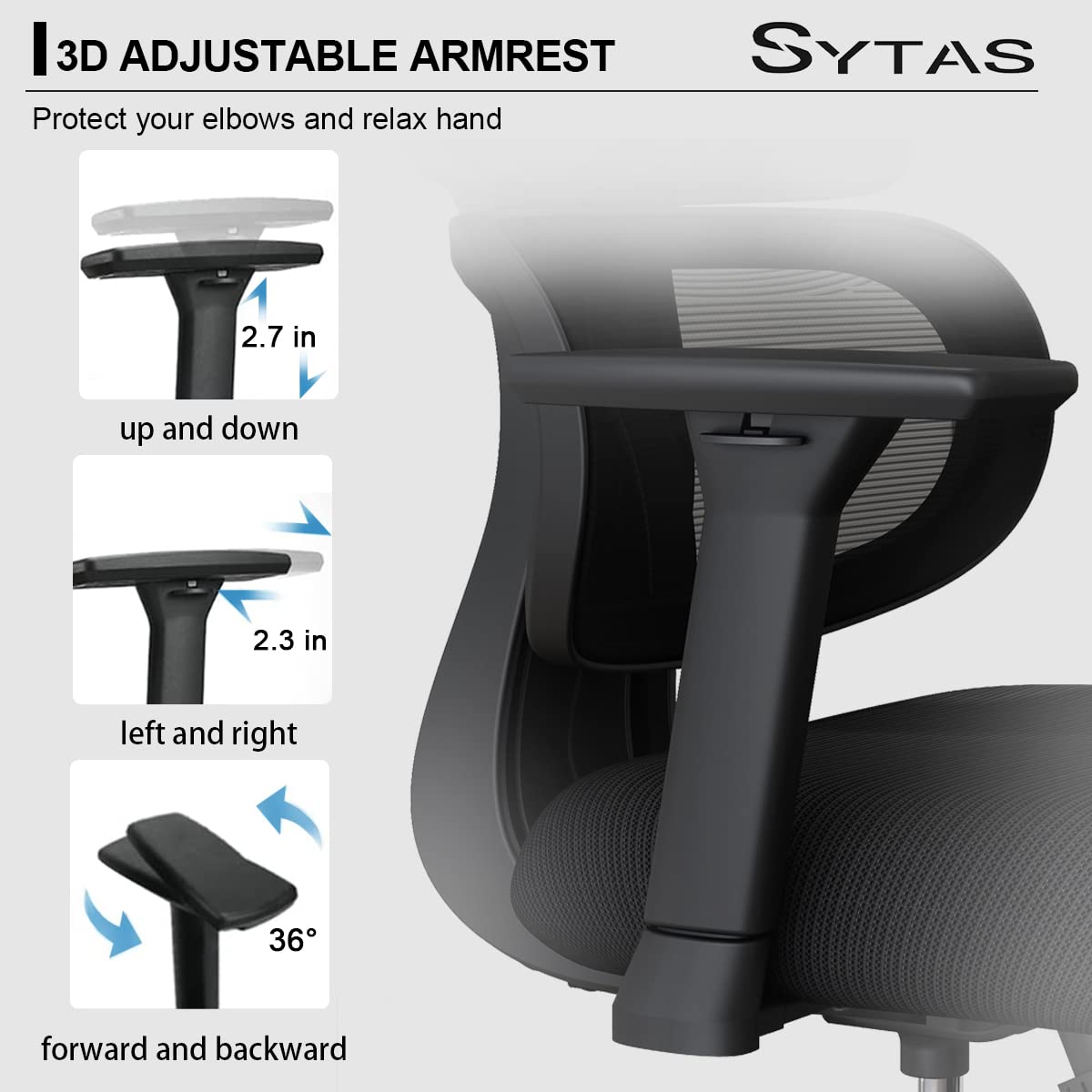 Ergonomic Home Office Chair with Lumbar Support - High Back Adjustable Desk Chair for Computer Work | Comfortable Work from Home & Gaming Chair